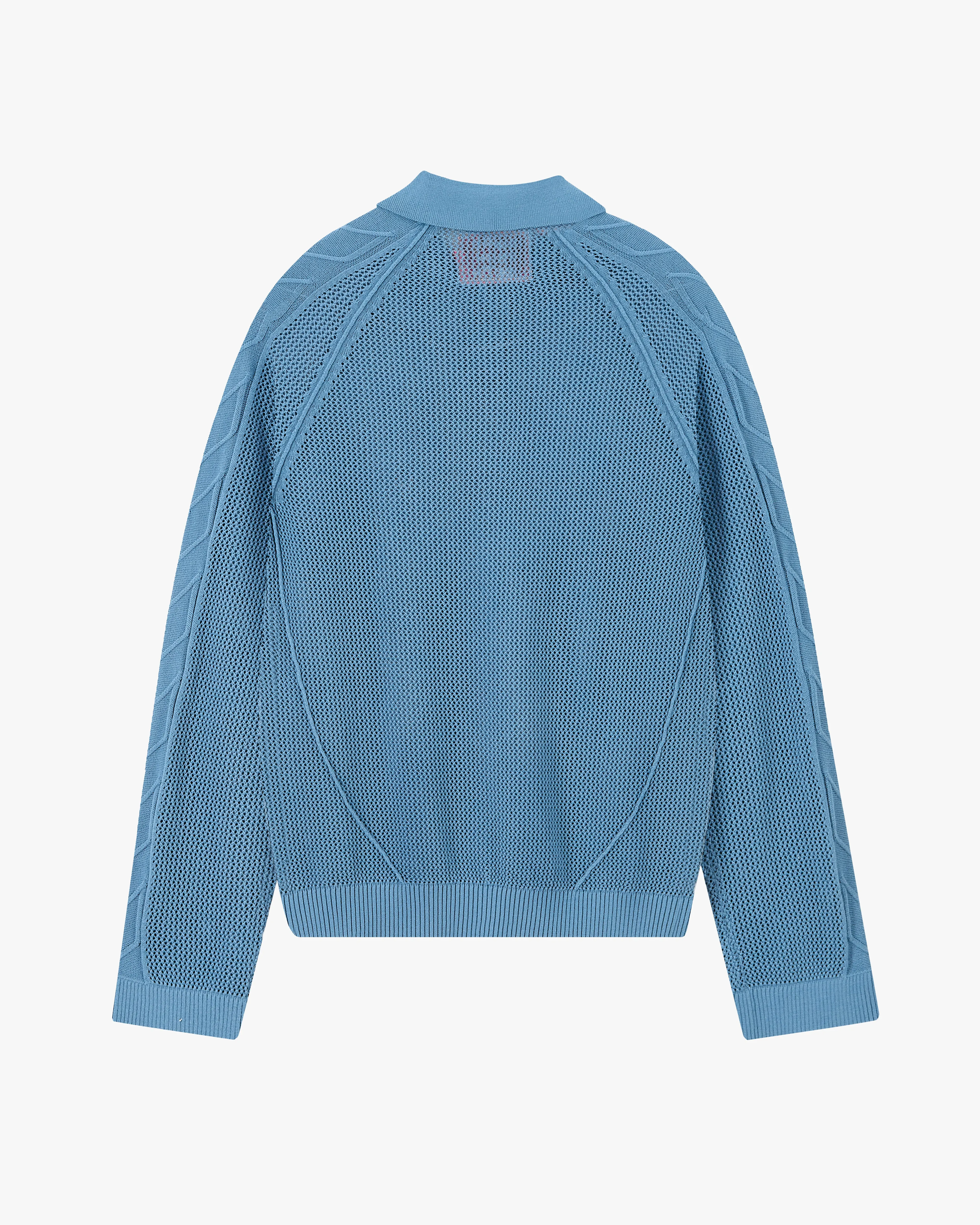 Raglan Knit Polo Blue sold by Nude Project product image thumbnail 5