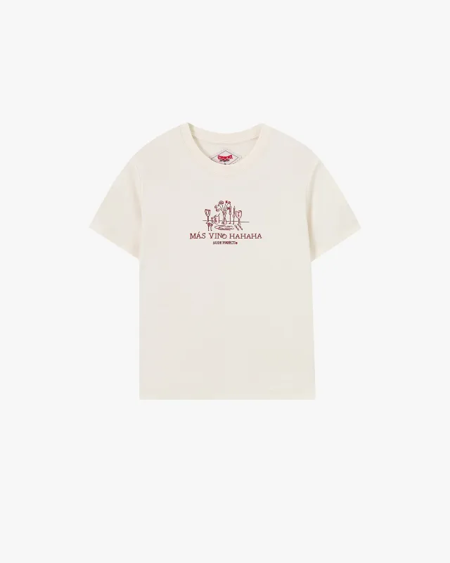 Más Vino Tee Cru sold by Nude Project