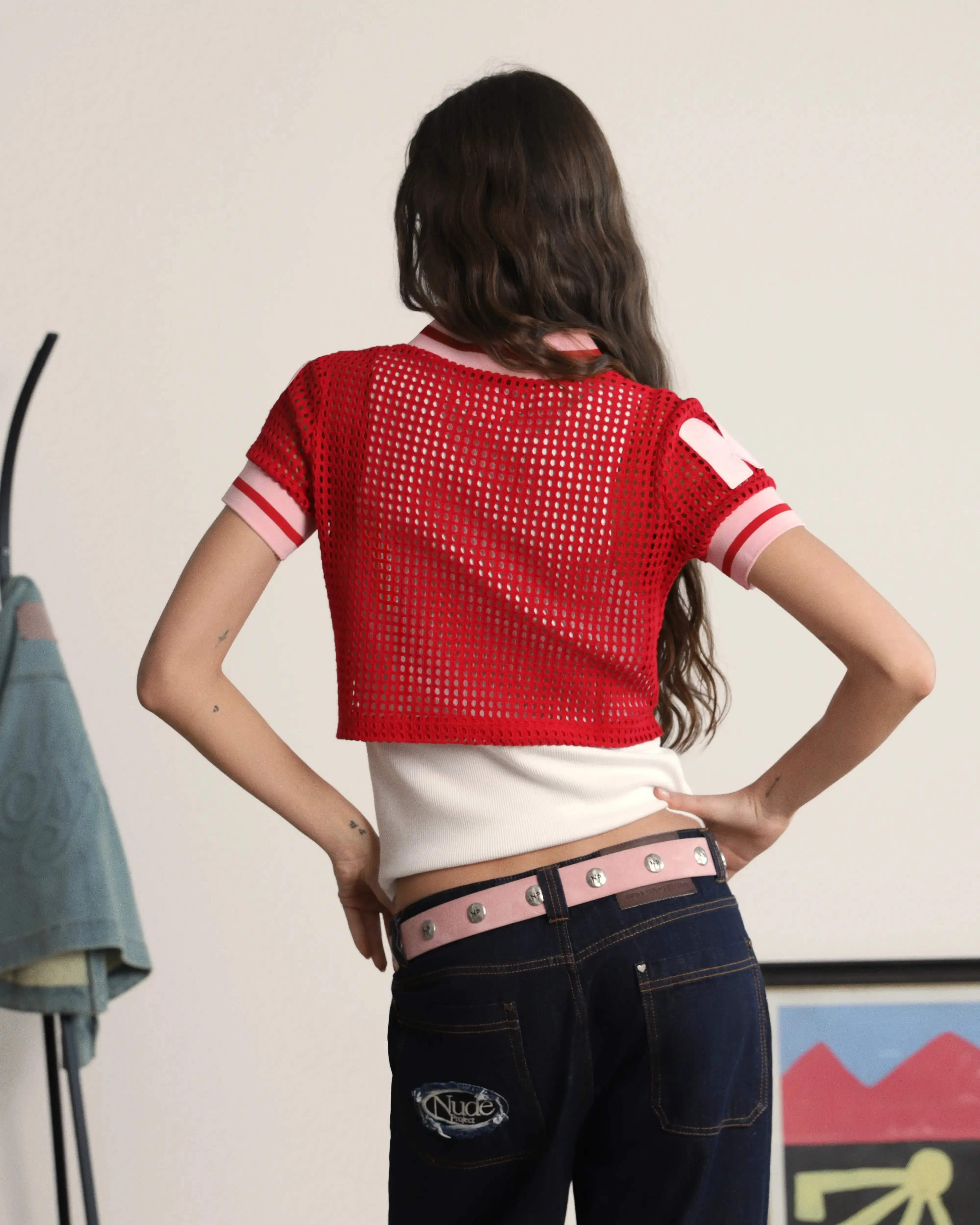 Mesh Top Red sold by Nude Project product image thumbnail 4