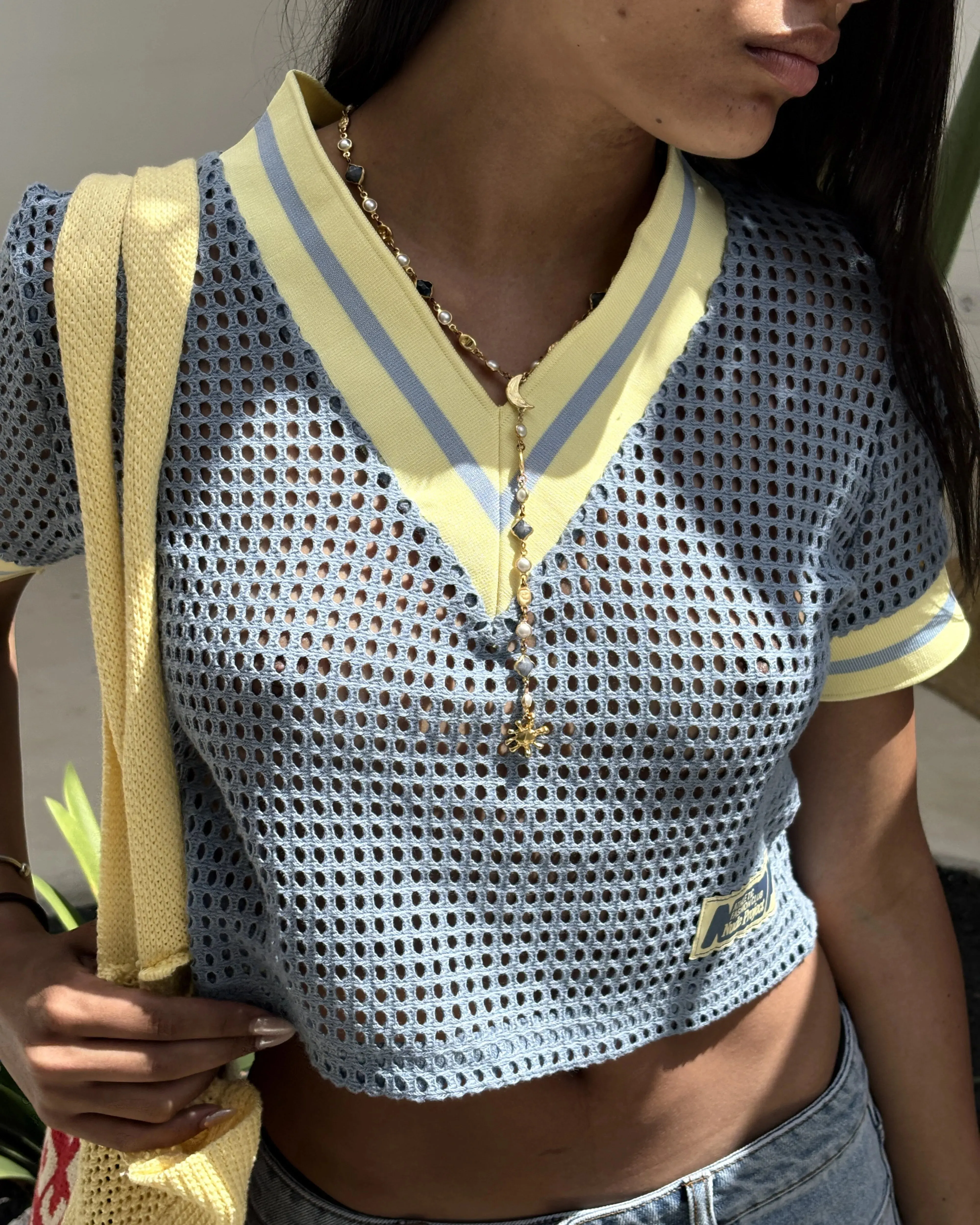 Mesh Tee Blue sold by Nude Project product image thumbnail 5