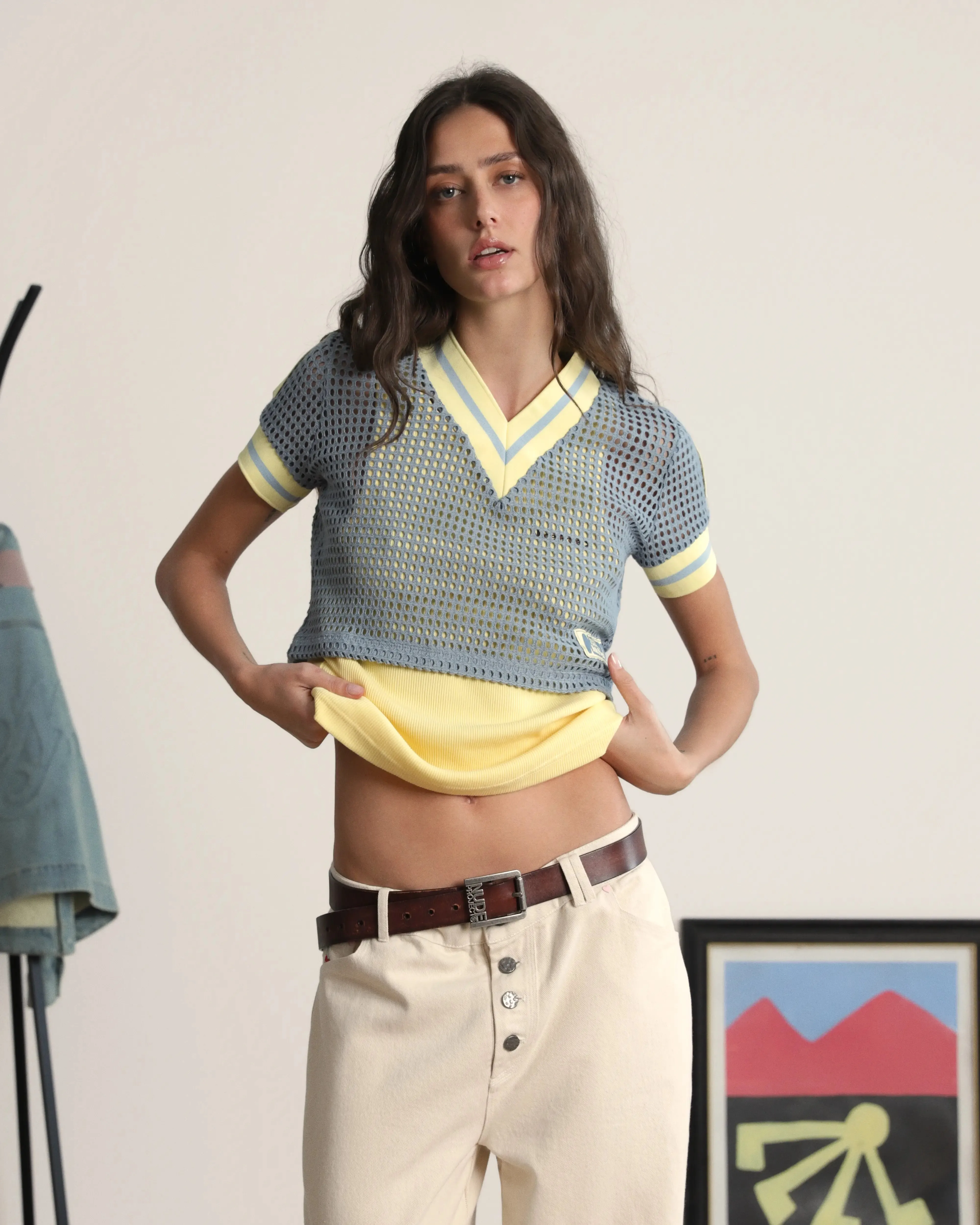 Mesh Tee Blue sold by Nude Project product image thumbnail 2