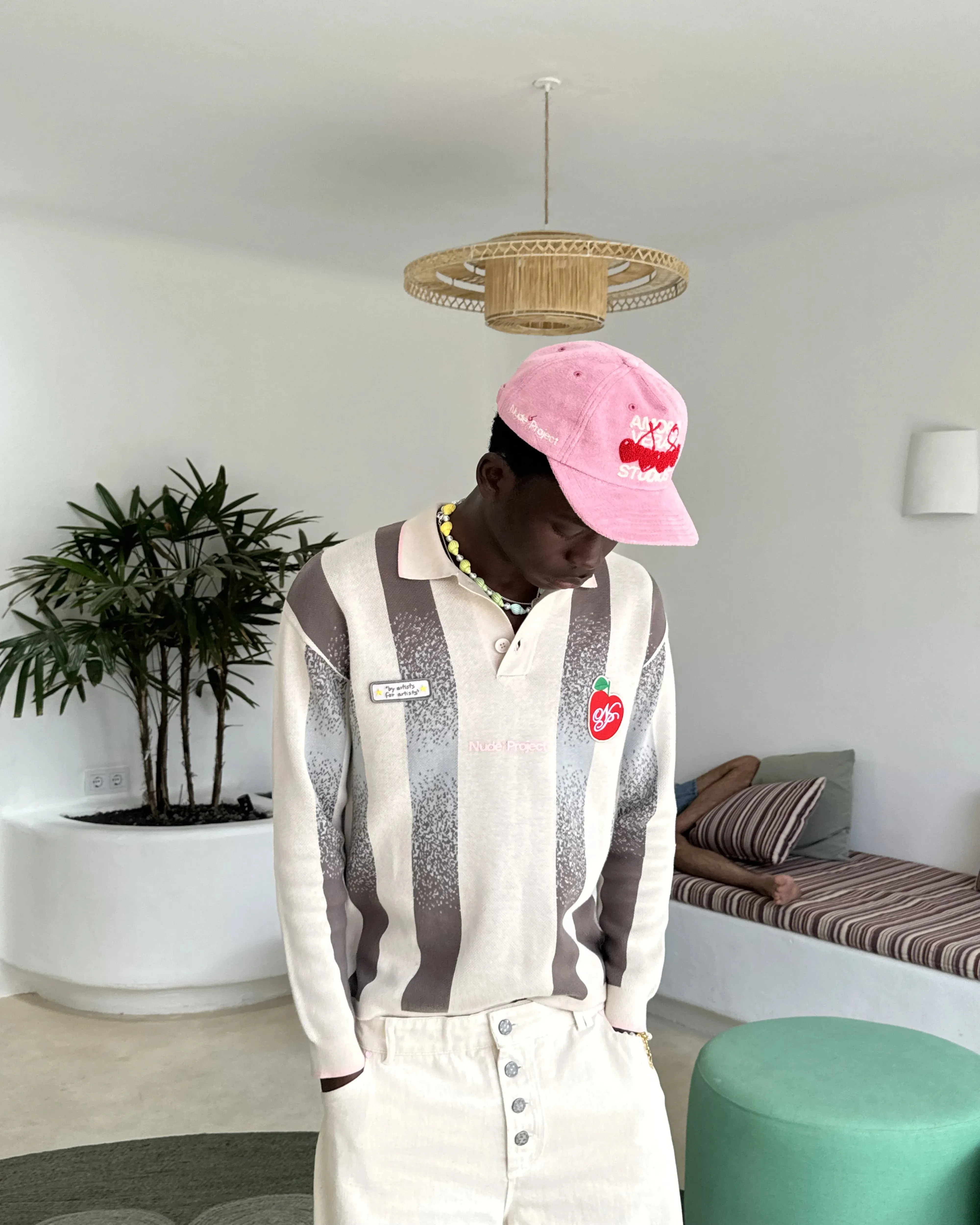 Vizcaya Football Polo Knit Grey sold by Nude Project product image thumbnail 2