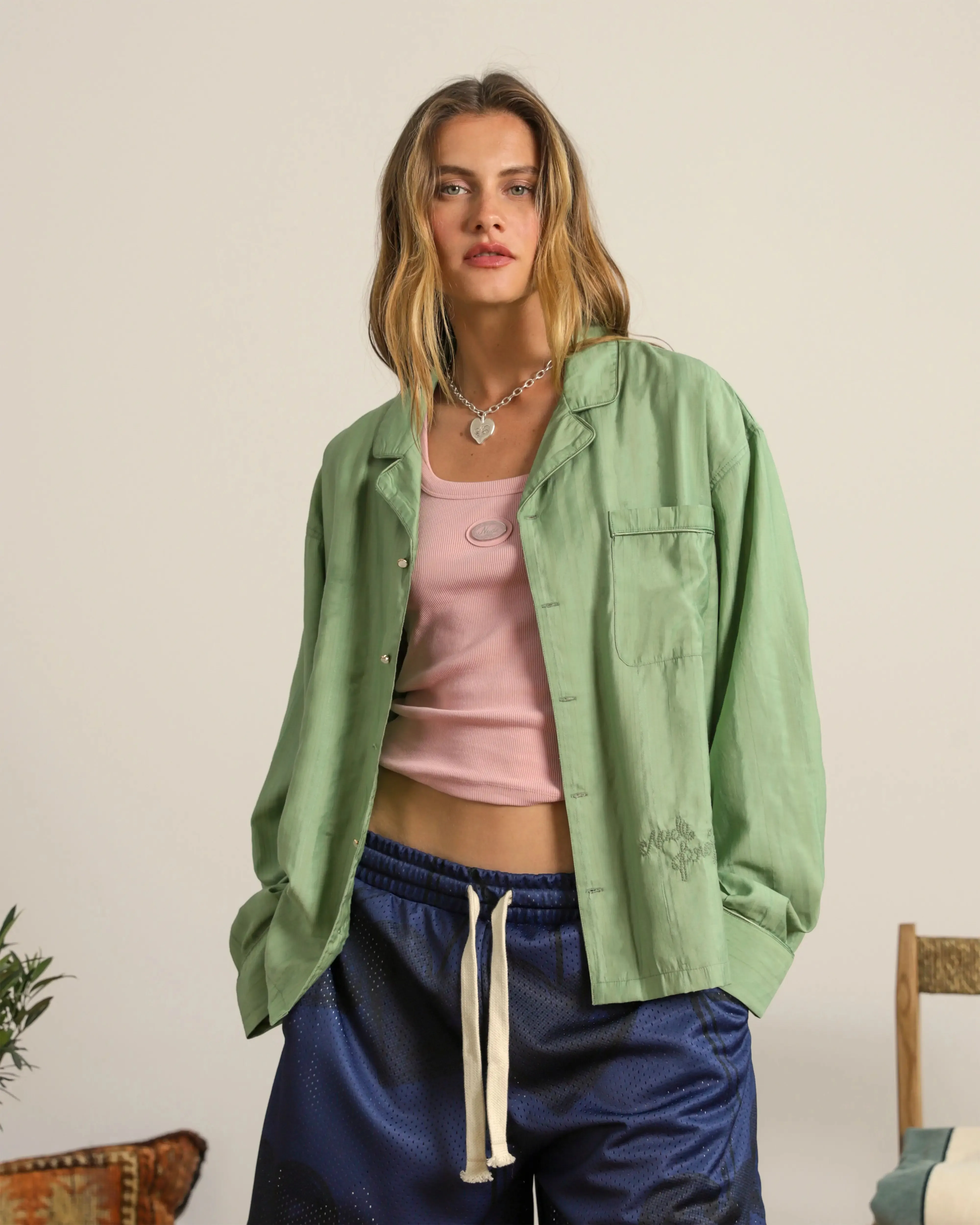 Sleepy Shirt Green sold by Nude Project product image thumbnail 3