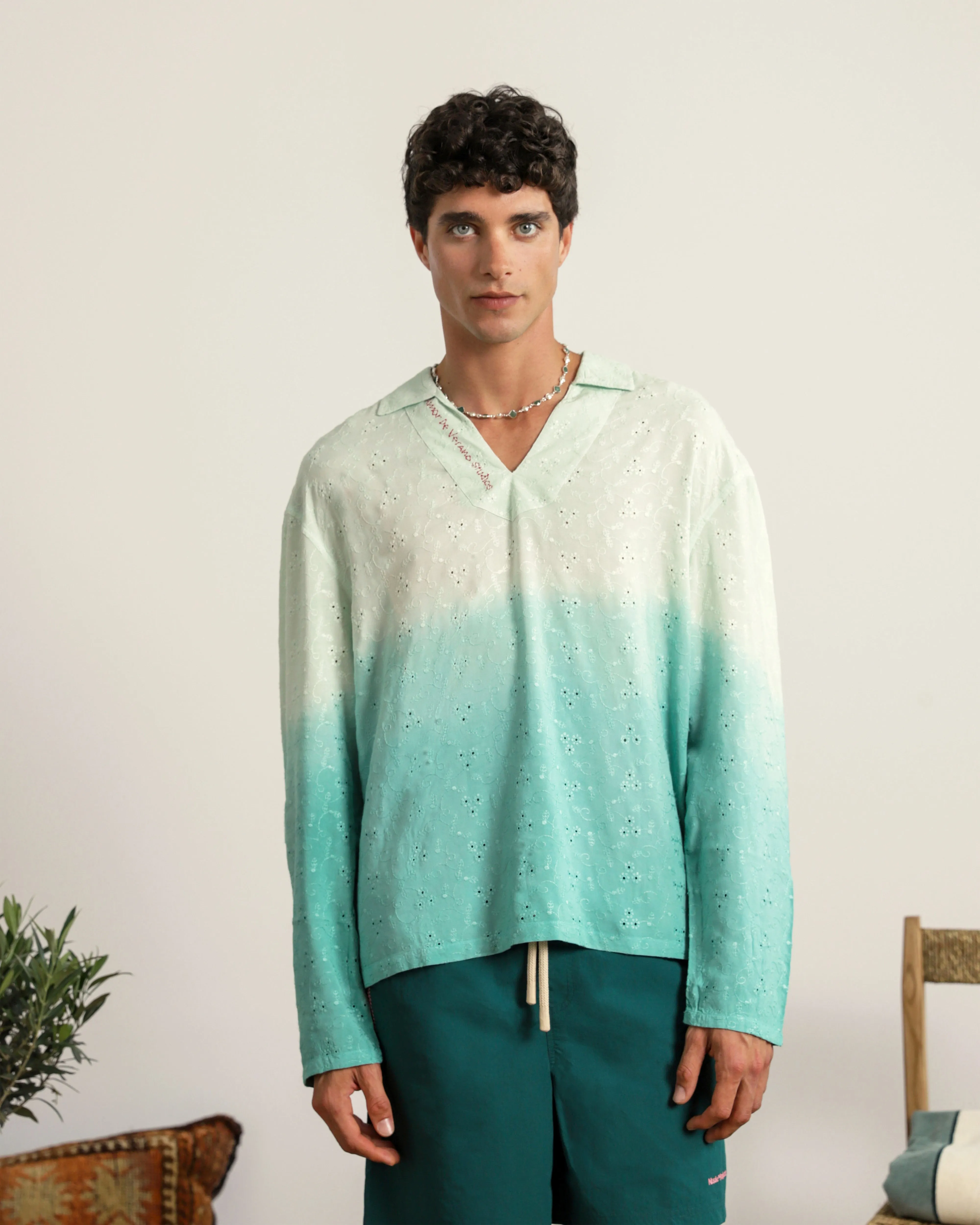 Romeo Shirt Blue sold by Nude Project