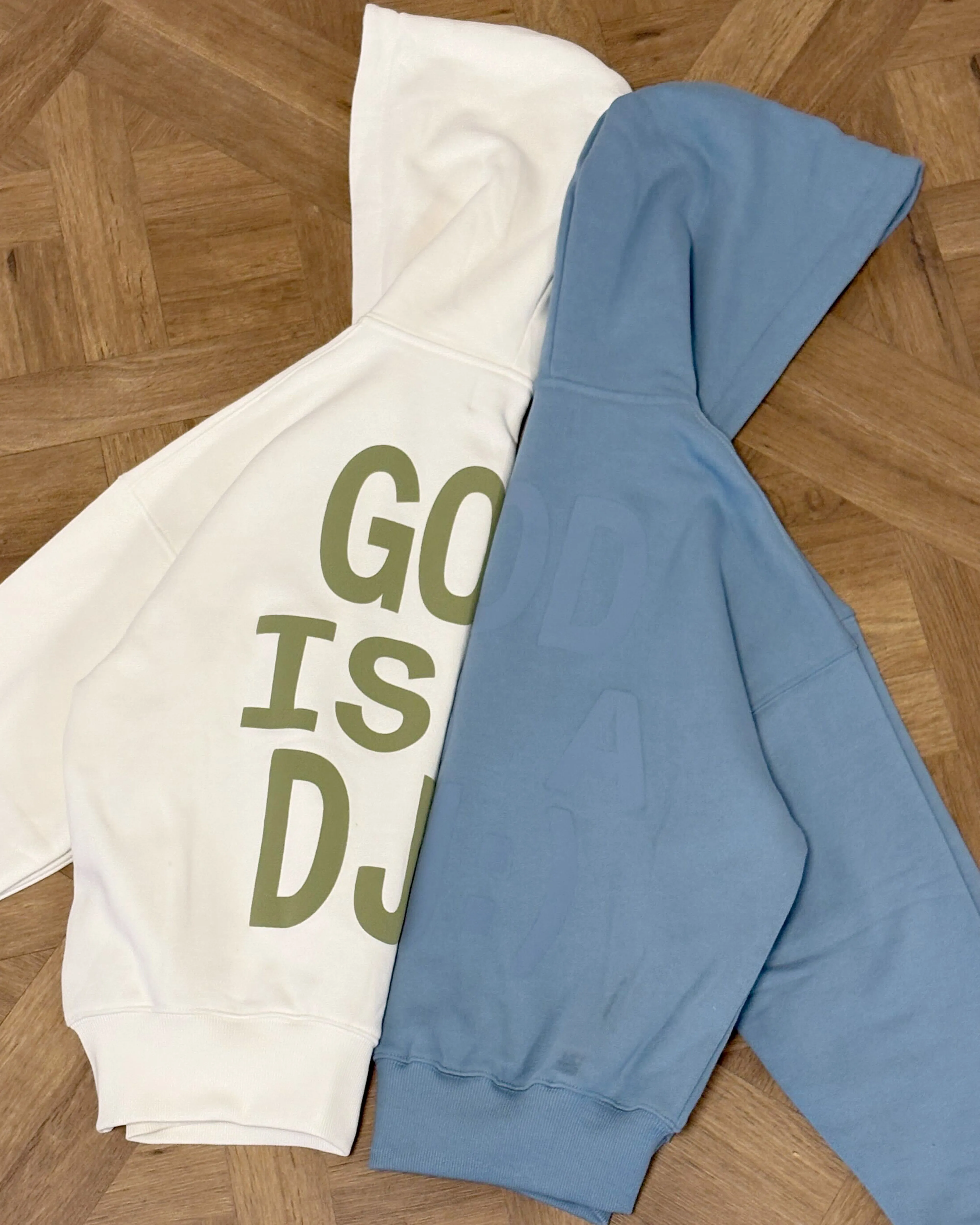 God Is A Dj Zip-Up Blue sold by Nude Project product image thumbnail 4