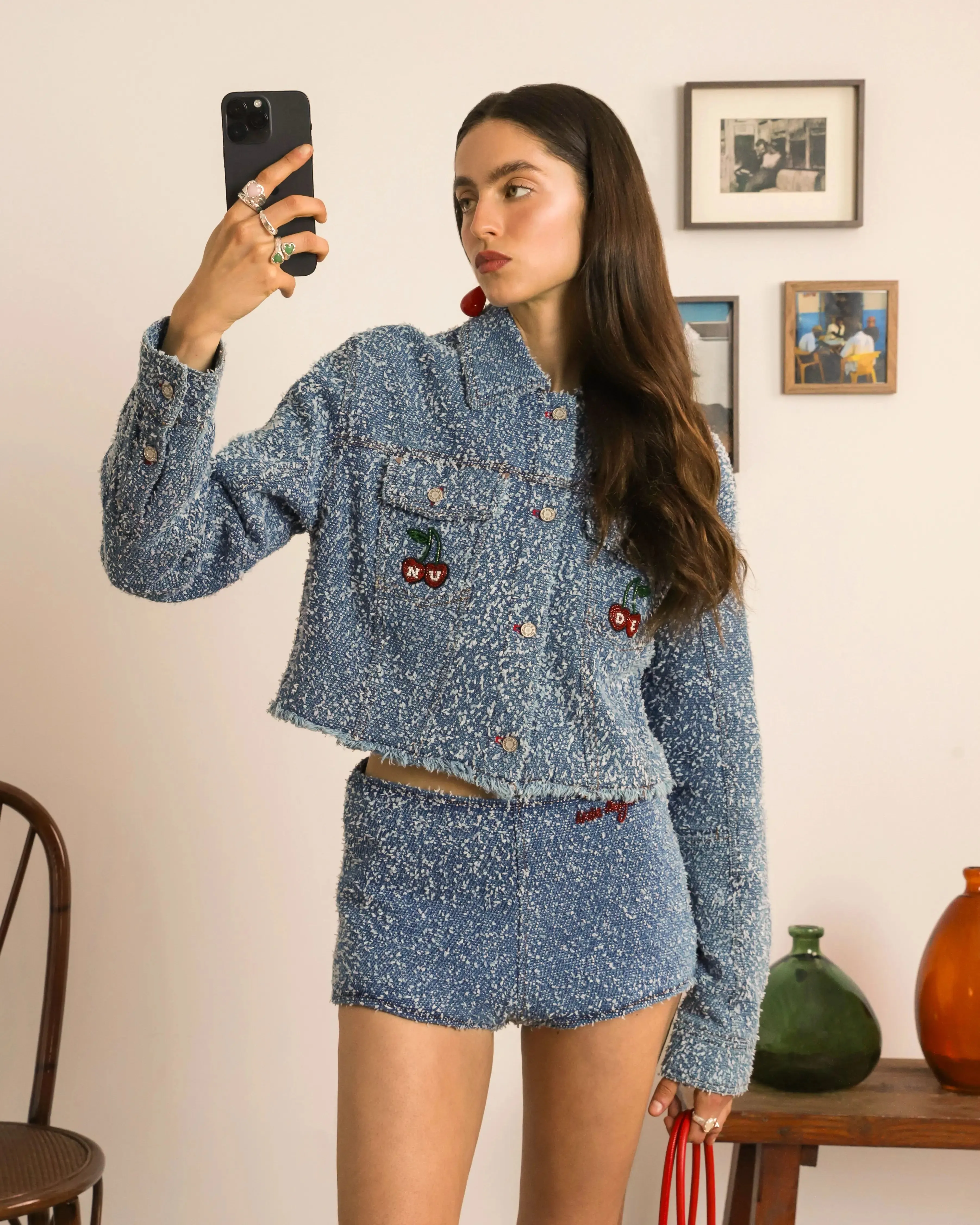 Boucle Shorts sold by Nude Project product image thumbnail 5