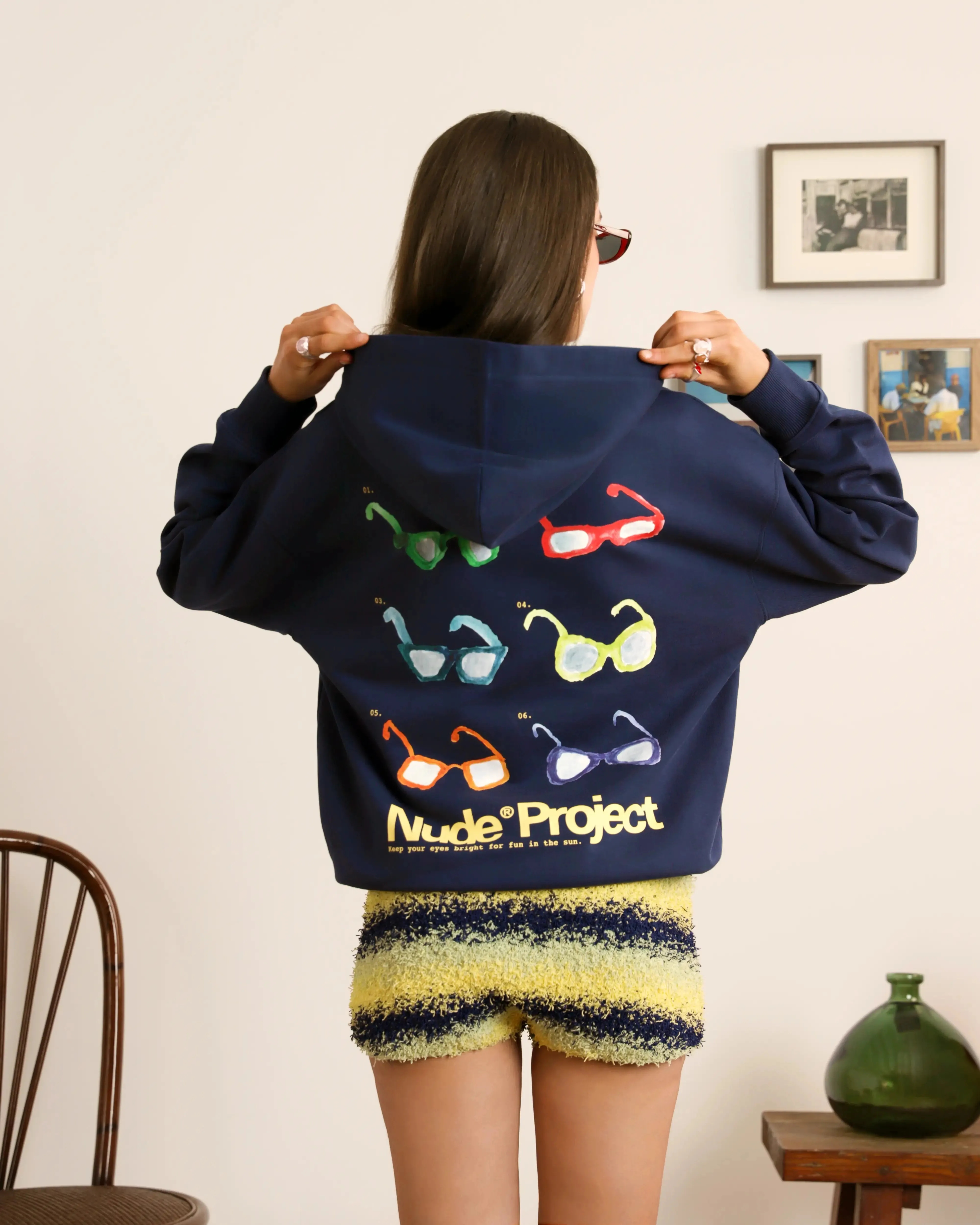 Sunglasses Hood Navy sold by Nude Project product image thumbnail 5