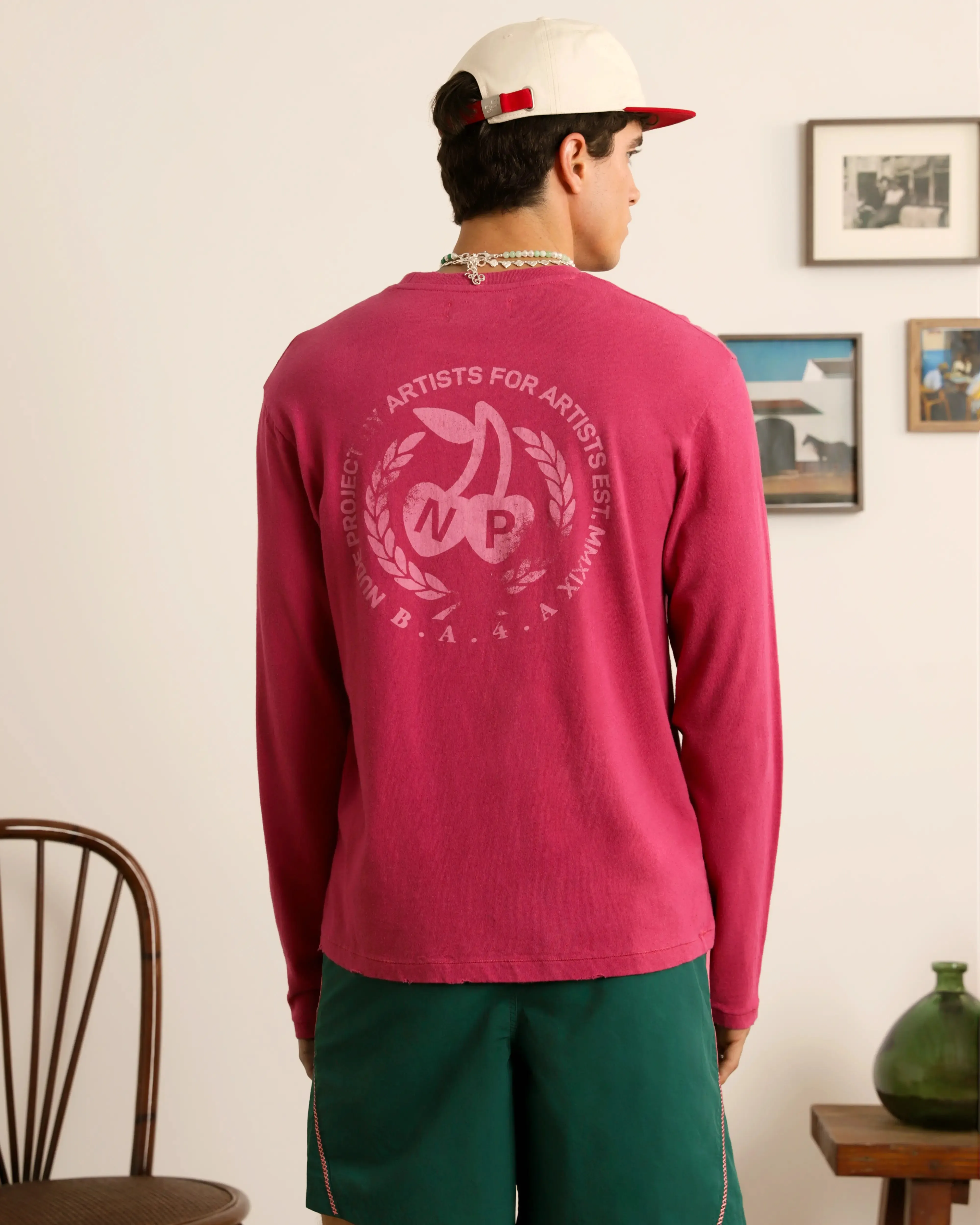 Cerise Longlseeve Raspberry sold by Nude Project product image thumbnail 2