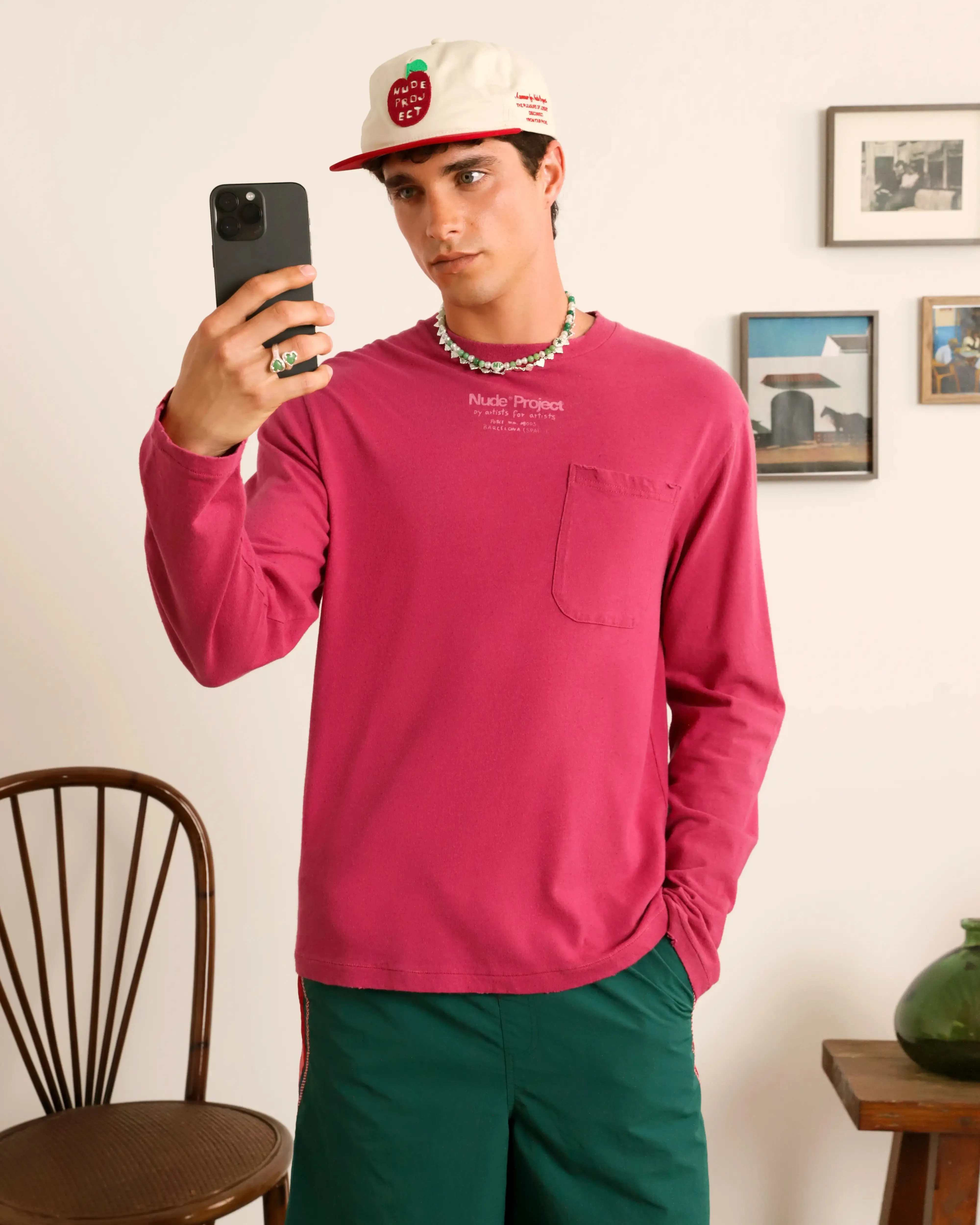 Cerise Longlseeve Raspberry sold by Nude Project product image thumbnail 3