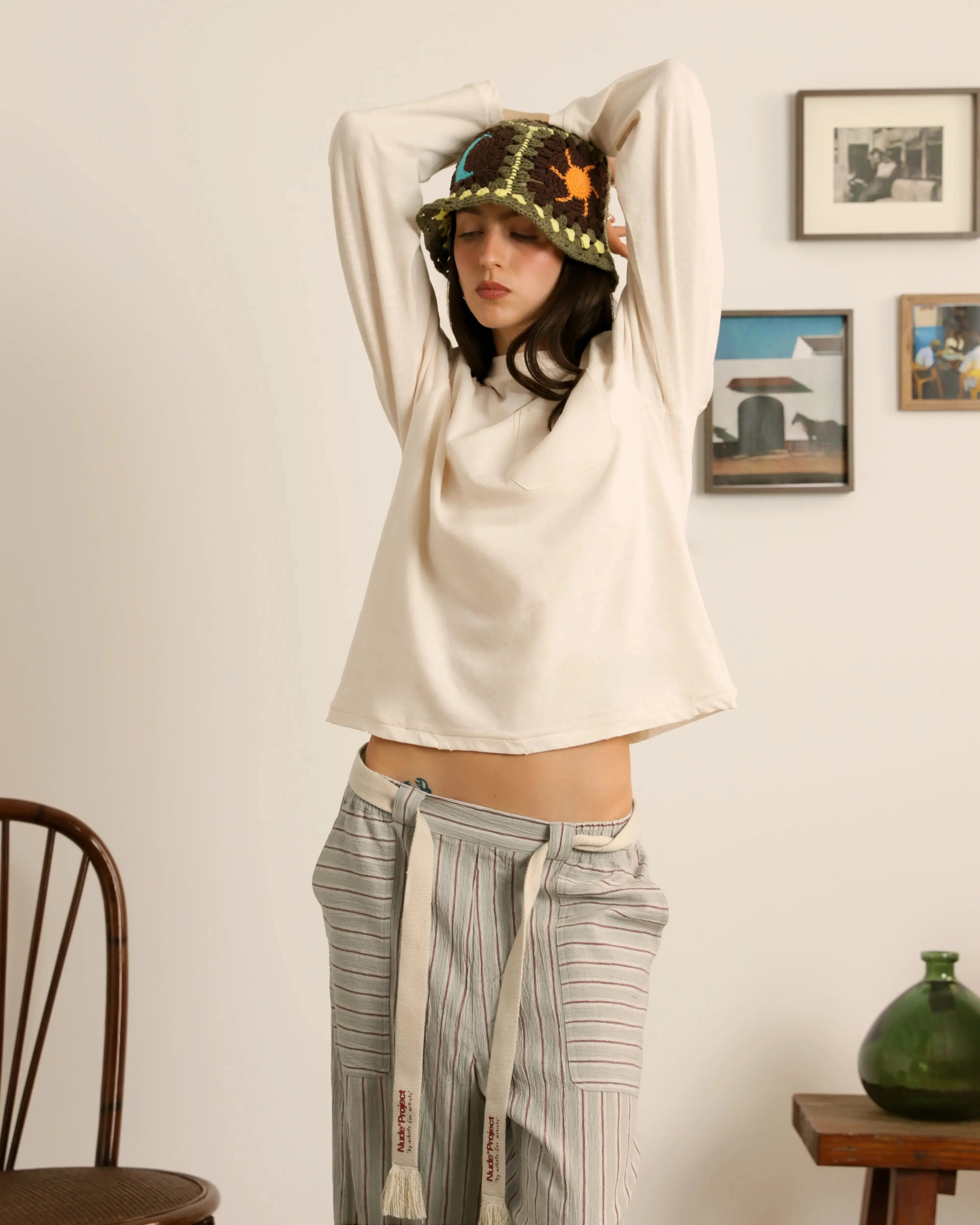 Cerise Longsleeve Marshmallow sold by Nude Project product image thumbnail 3