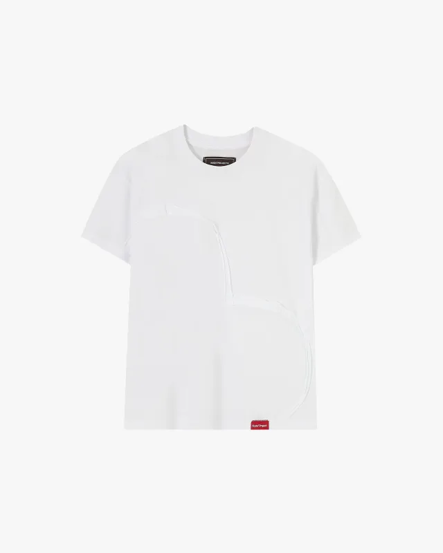 Heart Slim Tee White sold by Nude Project