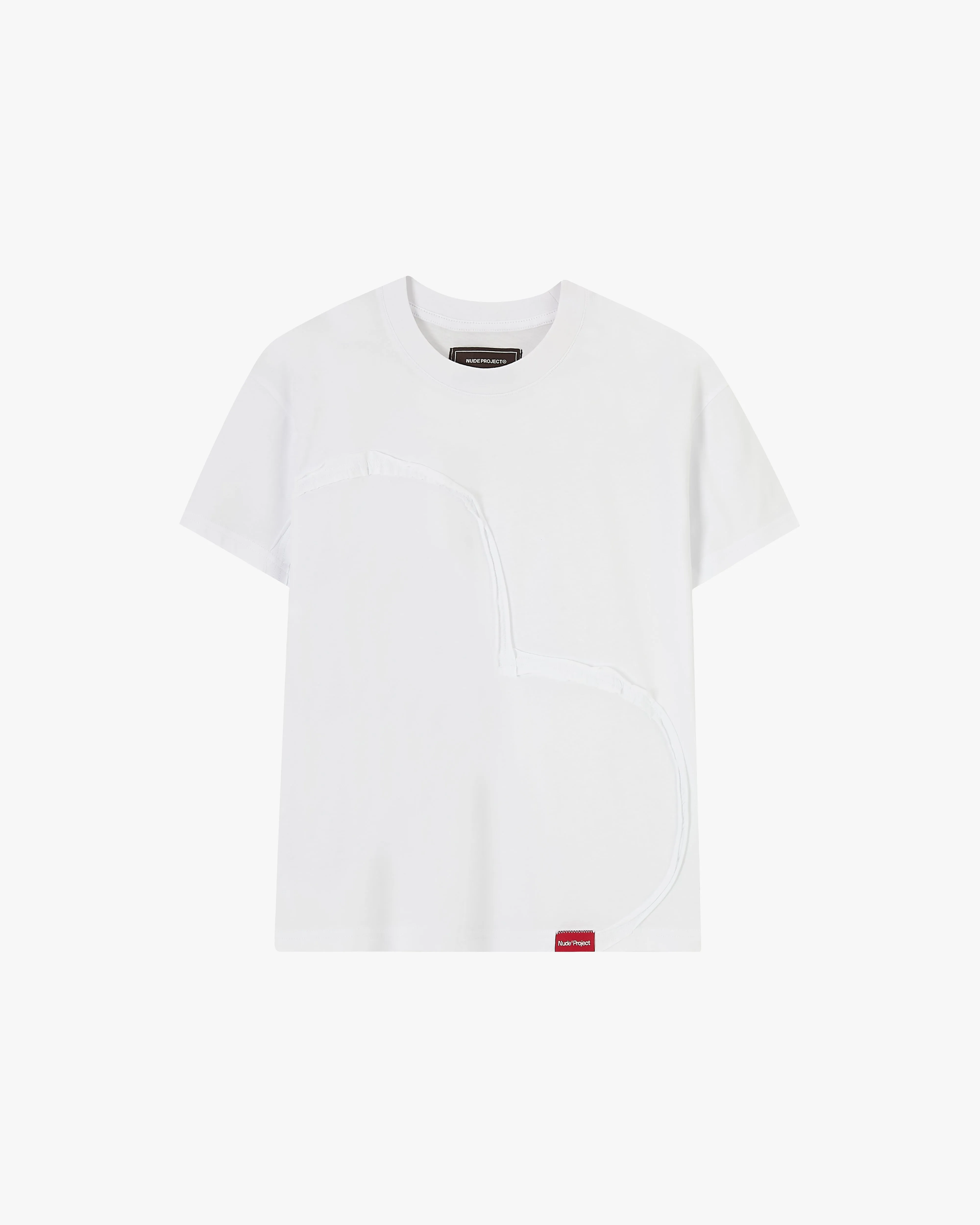 Heart Slim Tee White sold by Nude Project