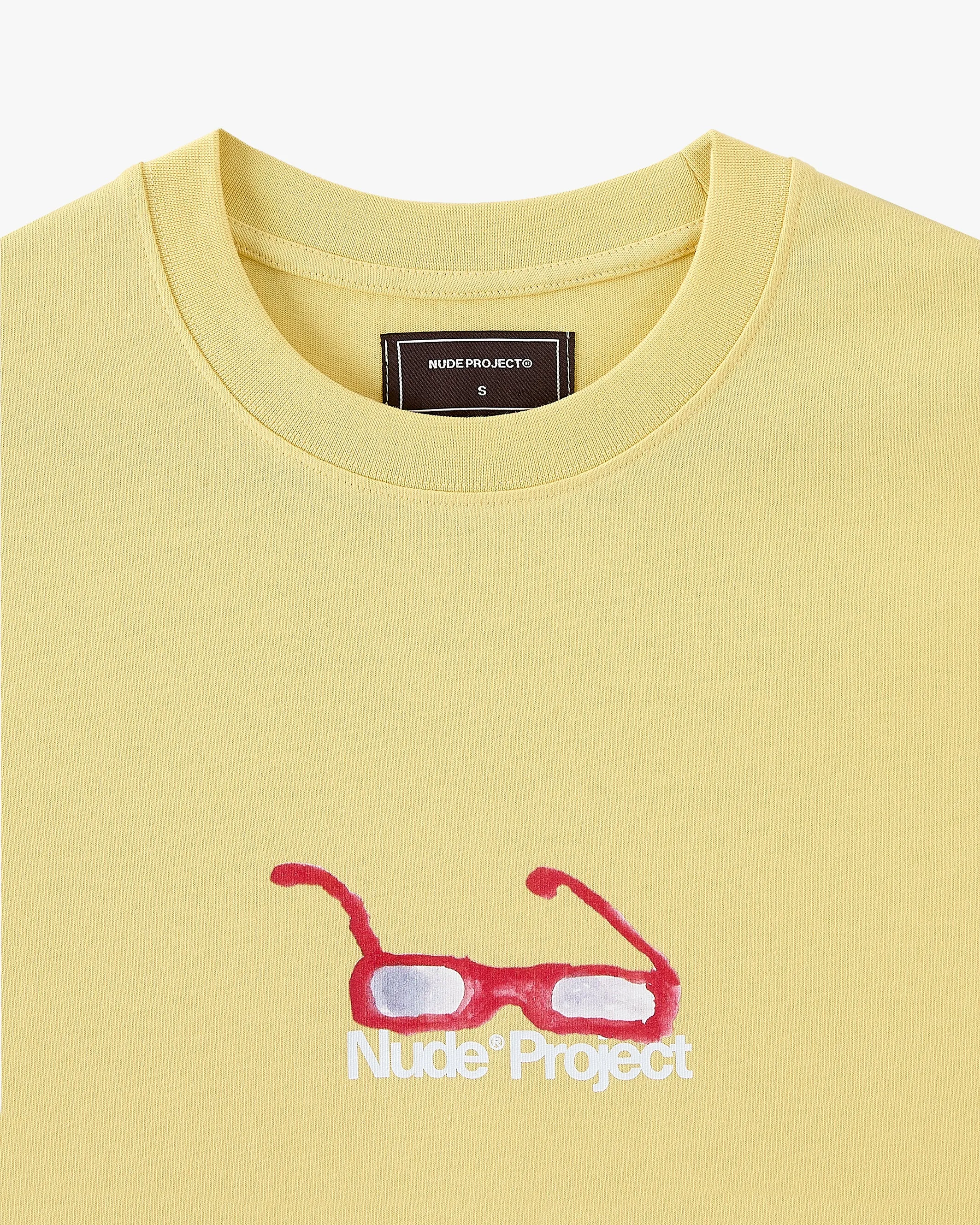 Sunglasses Tee Pale Yellow sold by Nude Project product image thumbnail 4