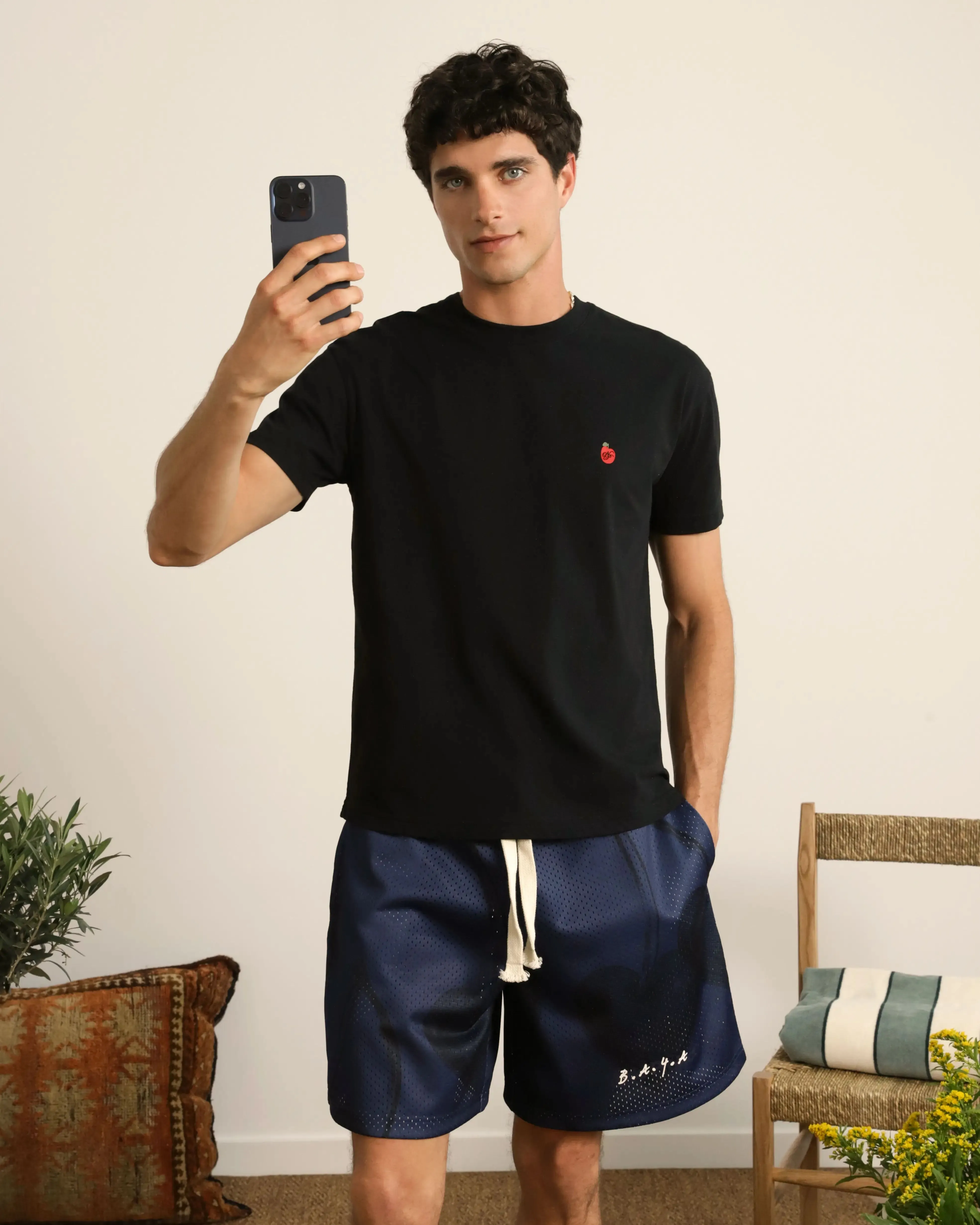 Apple Crew Slim Tee Black sold by Nude Project product image thumbnail 2