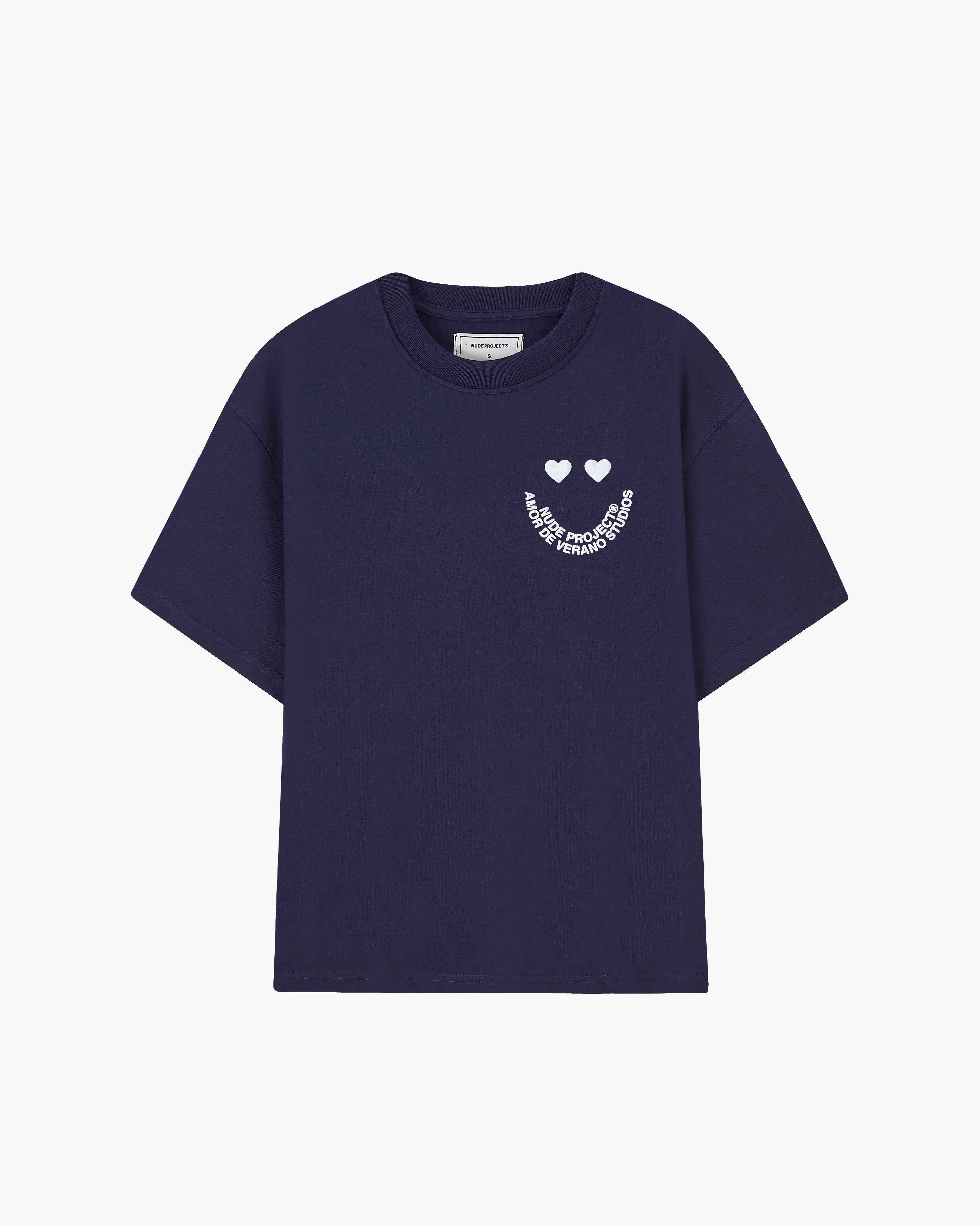 Happy Tee Navy sold by Nude Project product image thumbnail 3
