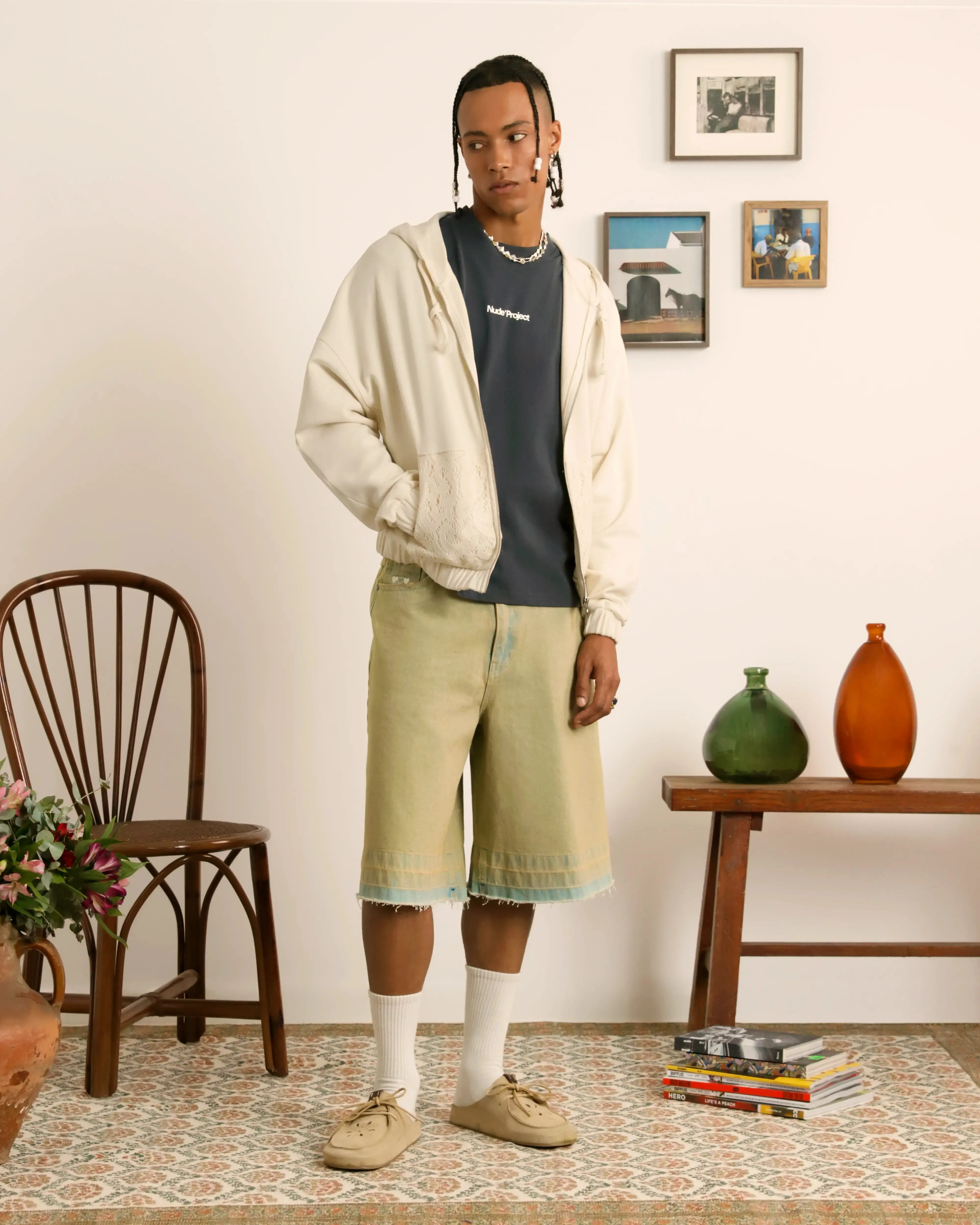 Lace Zip-Up Hoodie sold by Nude Project product image thumbnail 4