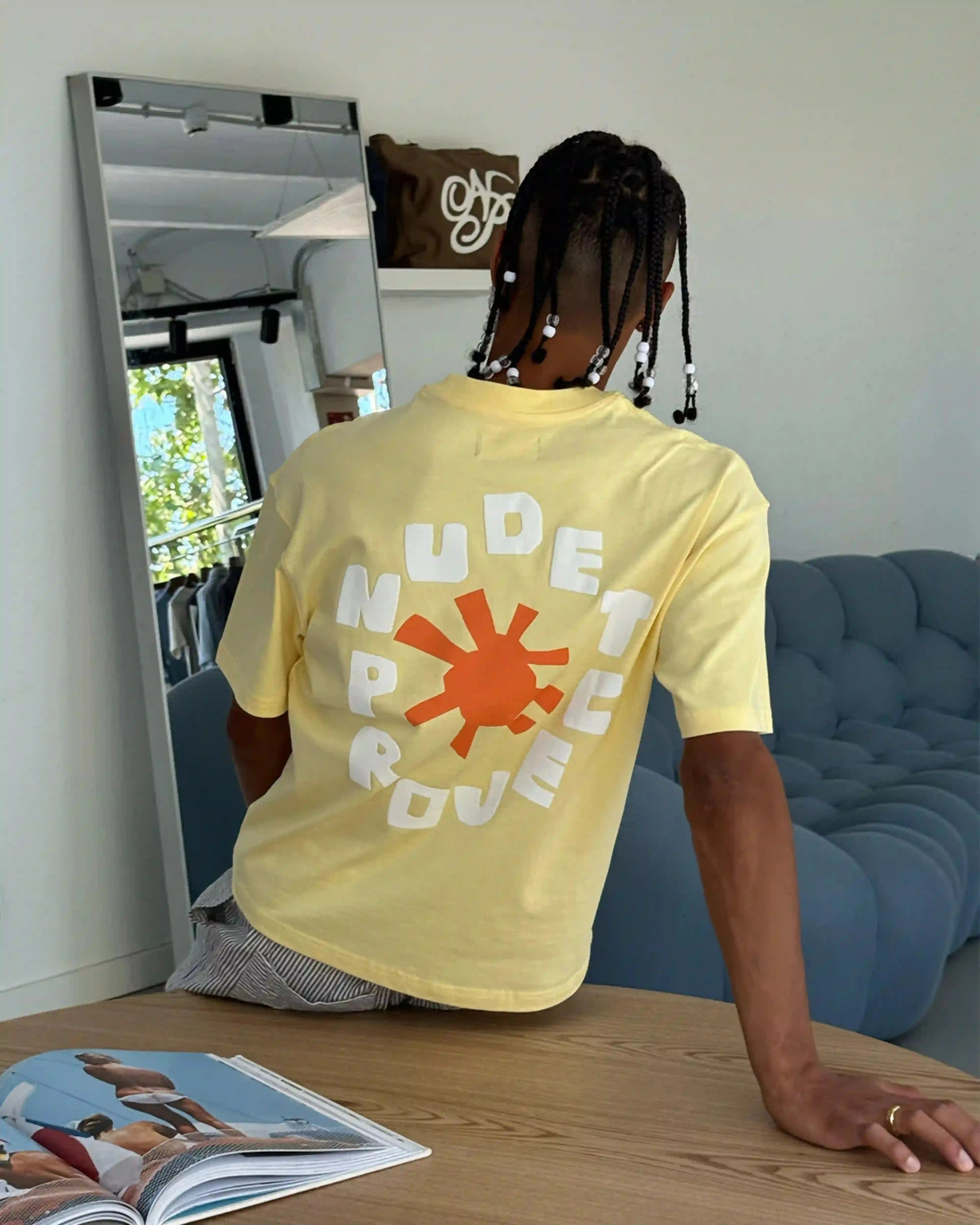 Astro Tee Pale Banana sold by Nude Project product image thumbnail 5