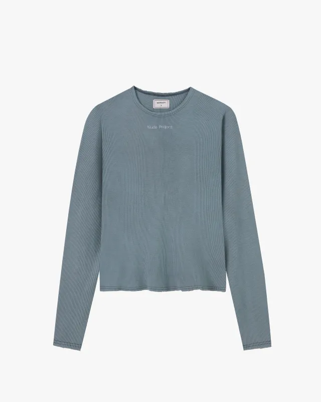 Liquid Slim Longsleeve Tee Grey sold by Nude Project