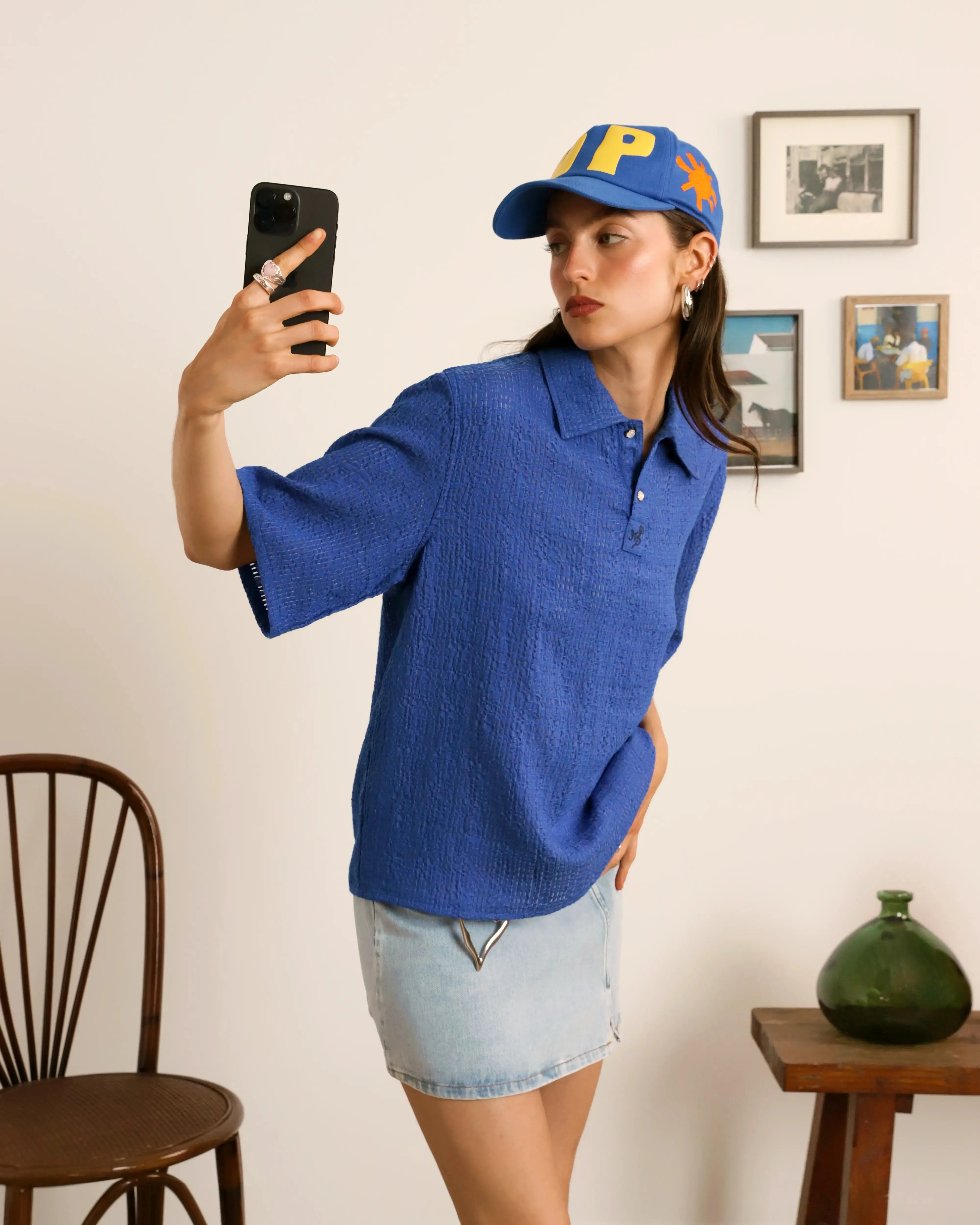 Half Polo Blue sold by Nude Project product image thumbnail 2