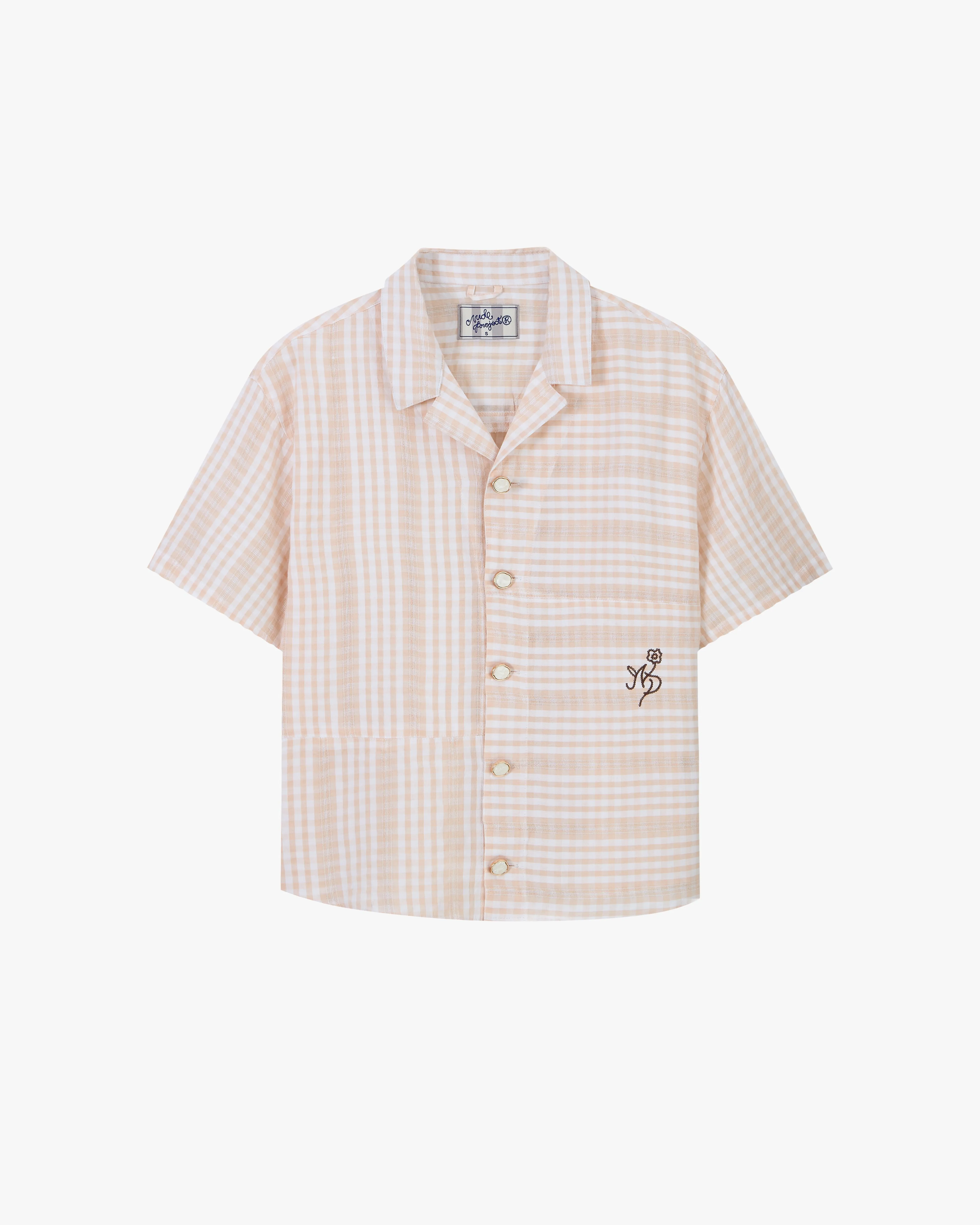 Block Shirt Beige sold by Nude Project