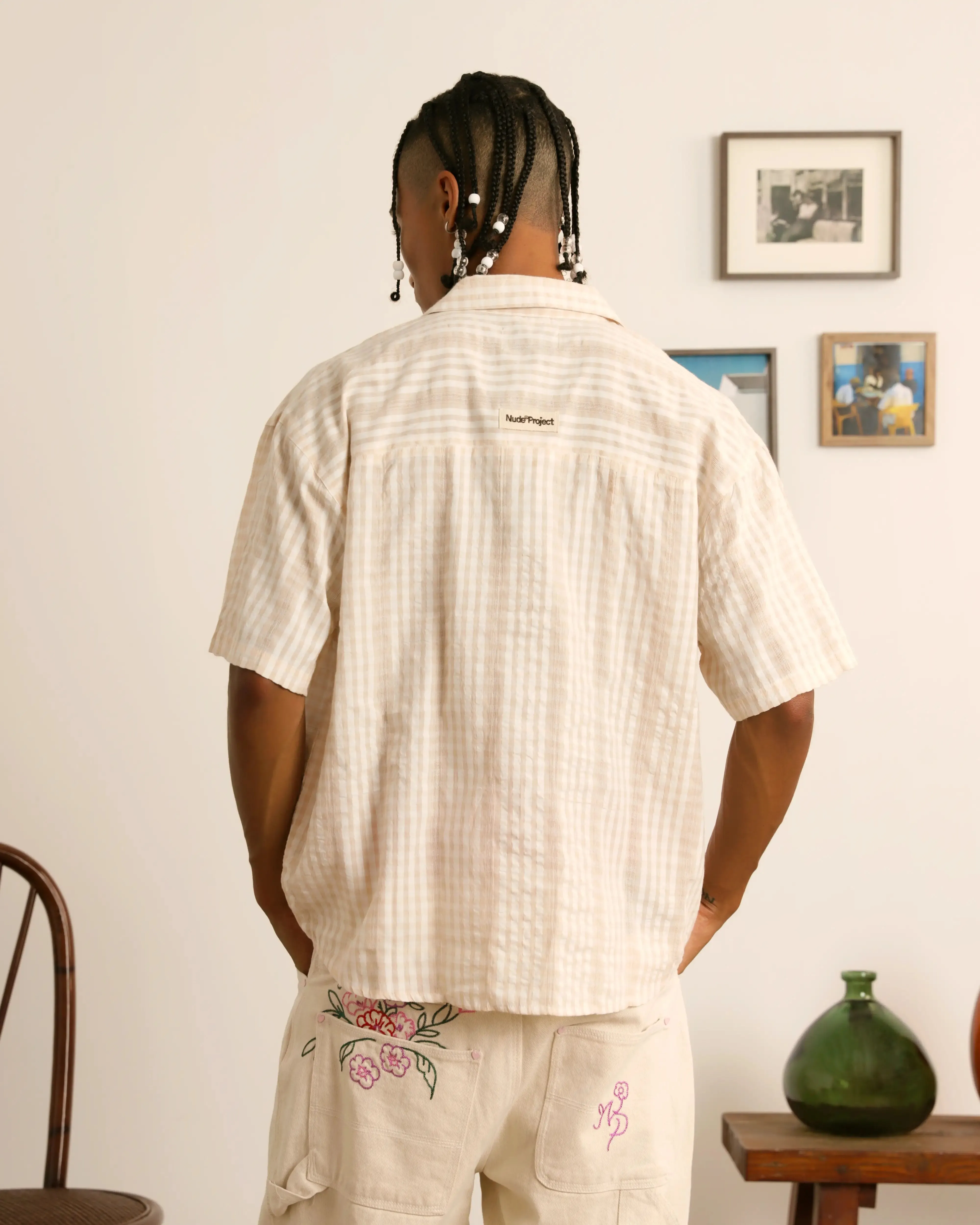 Block Shirt Beige sold by Nude Project product image thumbnail 4