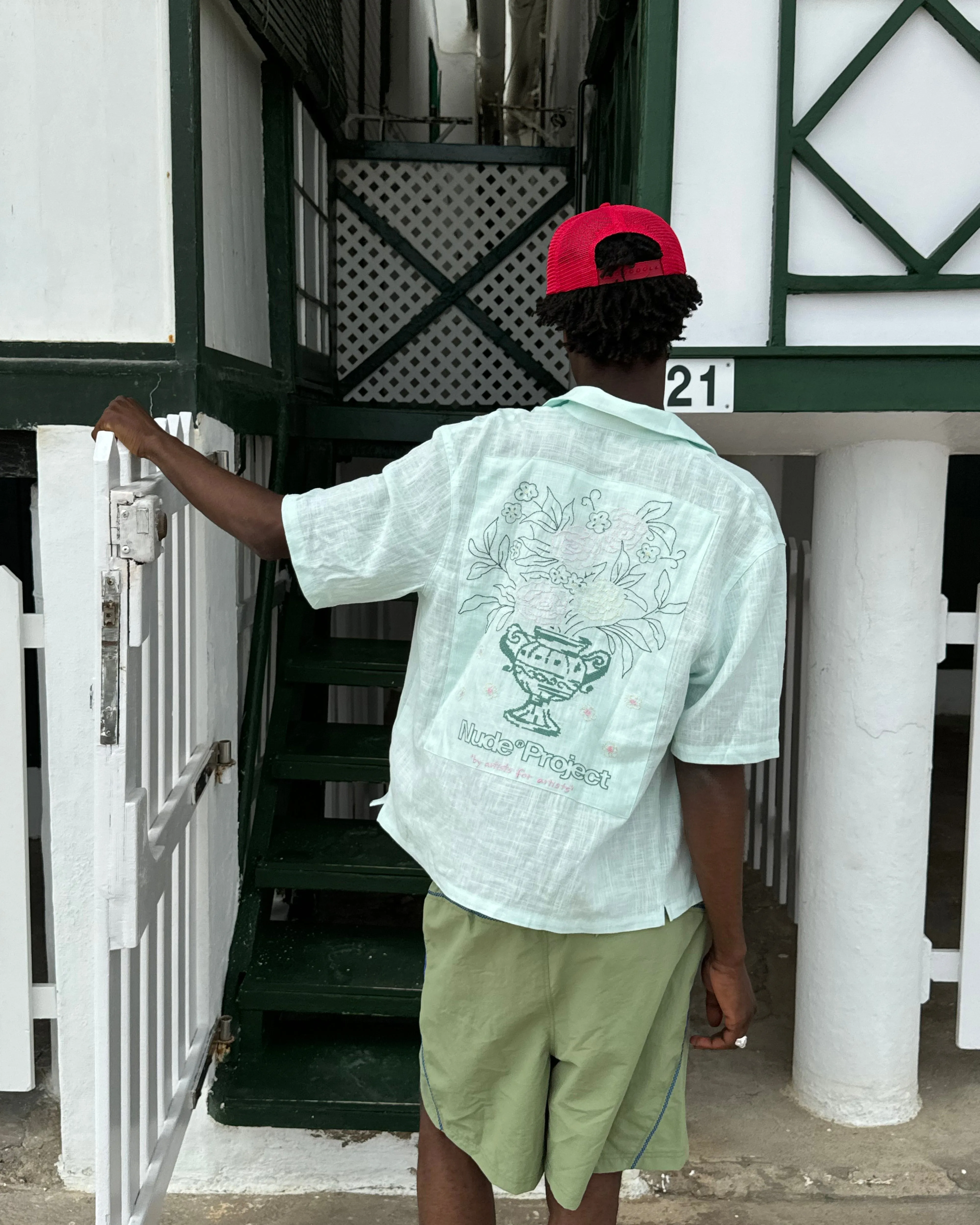 Kimchi Resort Shirt Aqua Green sold by Nude Project product image thumbnail 2