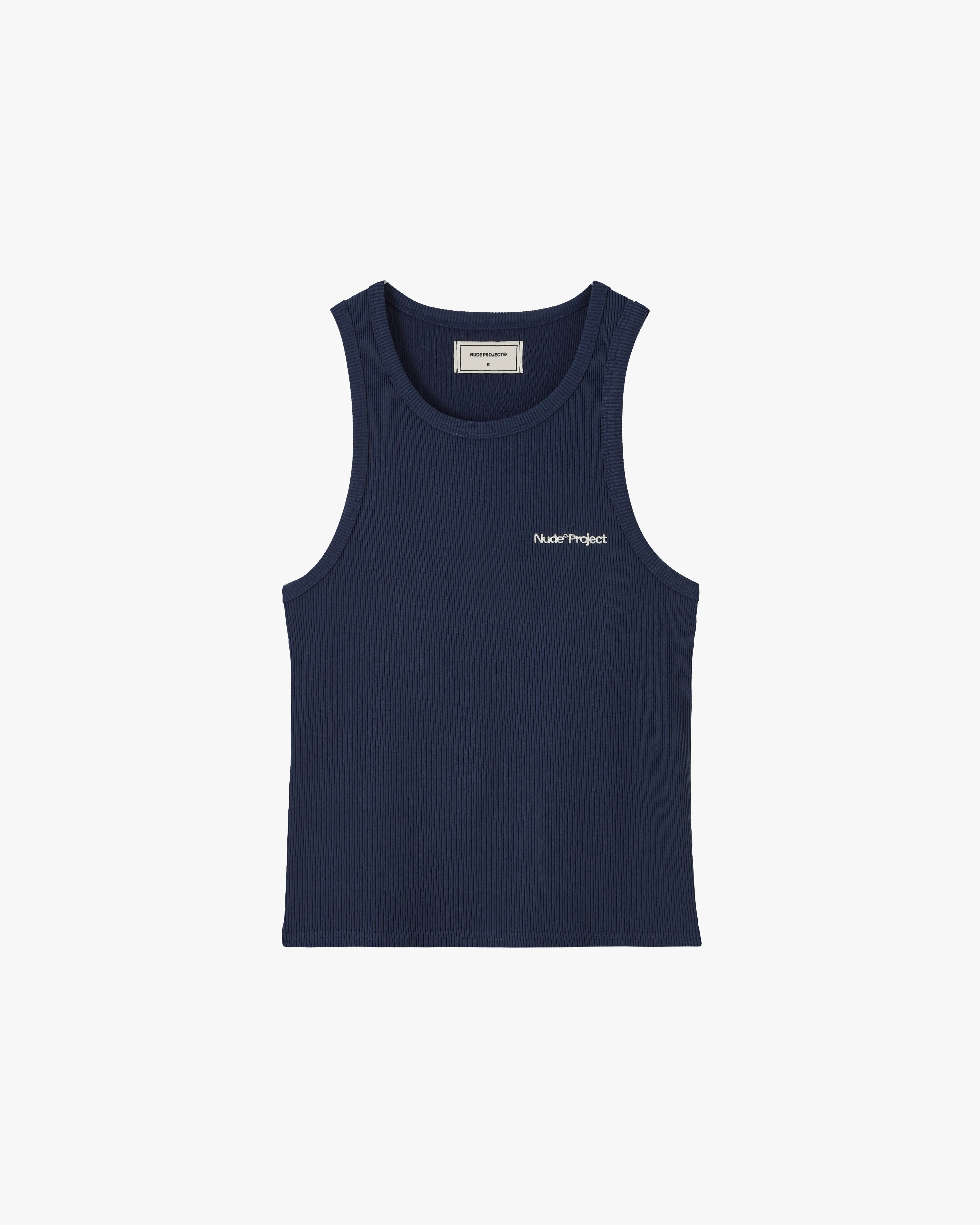 Basic Tank Top Navy/Yellow sold by Nude Project product image thumbnail 4