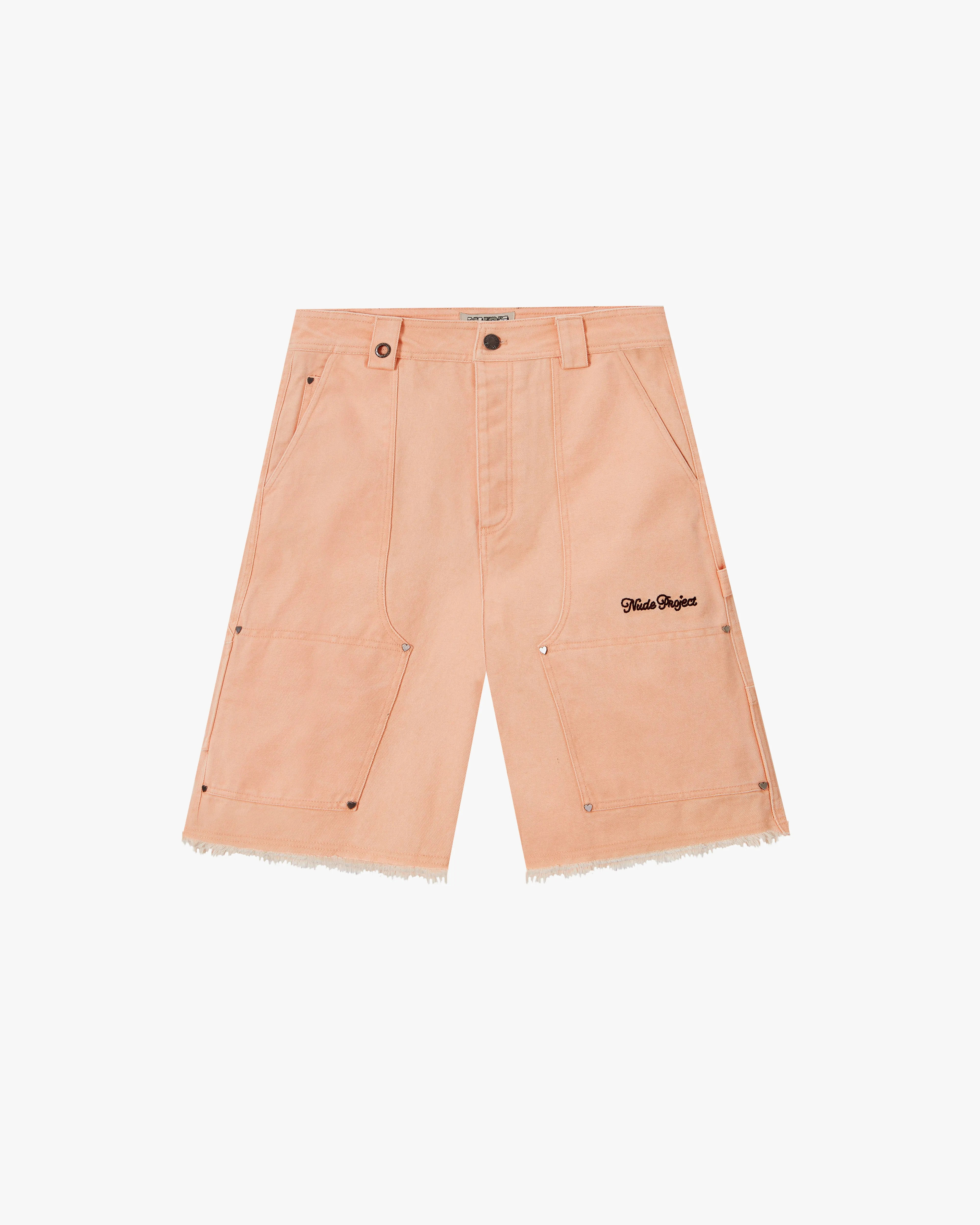 Carpenter Shorts Peach sold by Nude Project