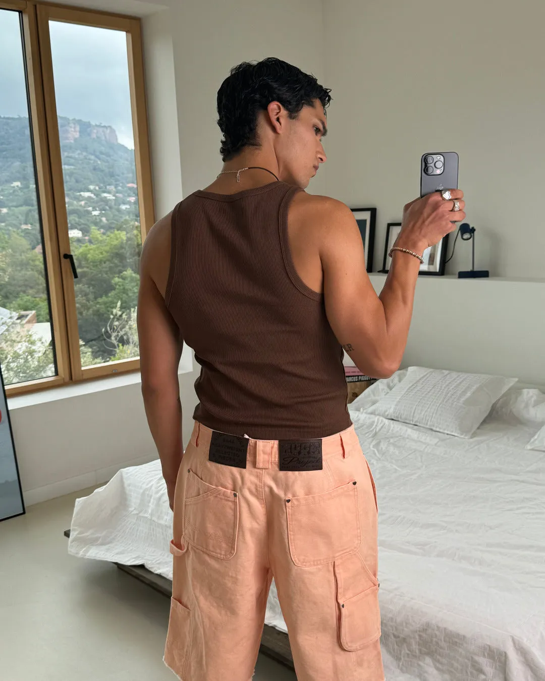 Carpenter Shorts Peach sold by Nude Project product image thumbnail 3