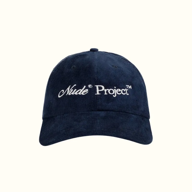 CORDUROY 6 PANELS HAT NAVY sold by Nude Project