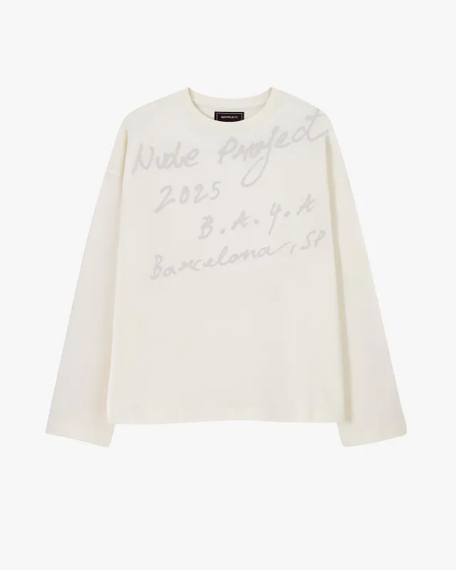 Makro Longsleeve Tee Marshmallow sold by Nude Project