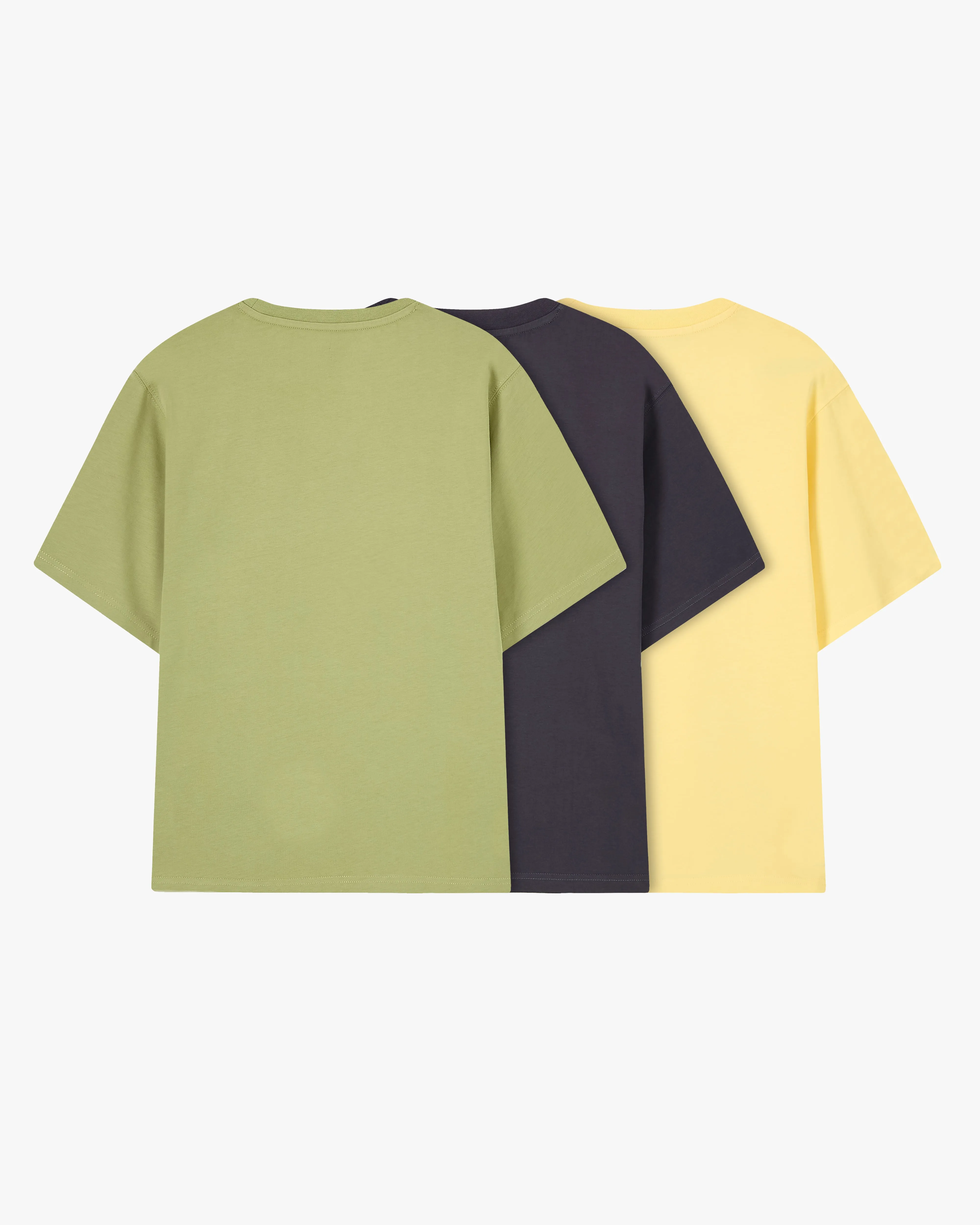 Basic Tee Yellow/Green/Ash 3xPack sold by Nude Project product image thumbnail 2