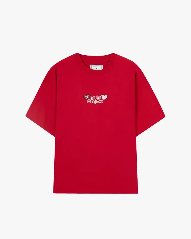 Homies <3 Tee Red sold by Nude Project