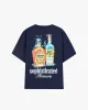 Pleasures Tee Navy sold by Nude Project
