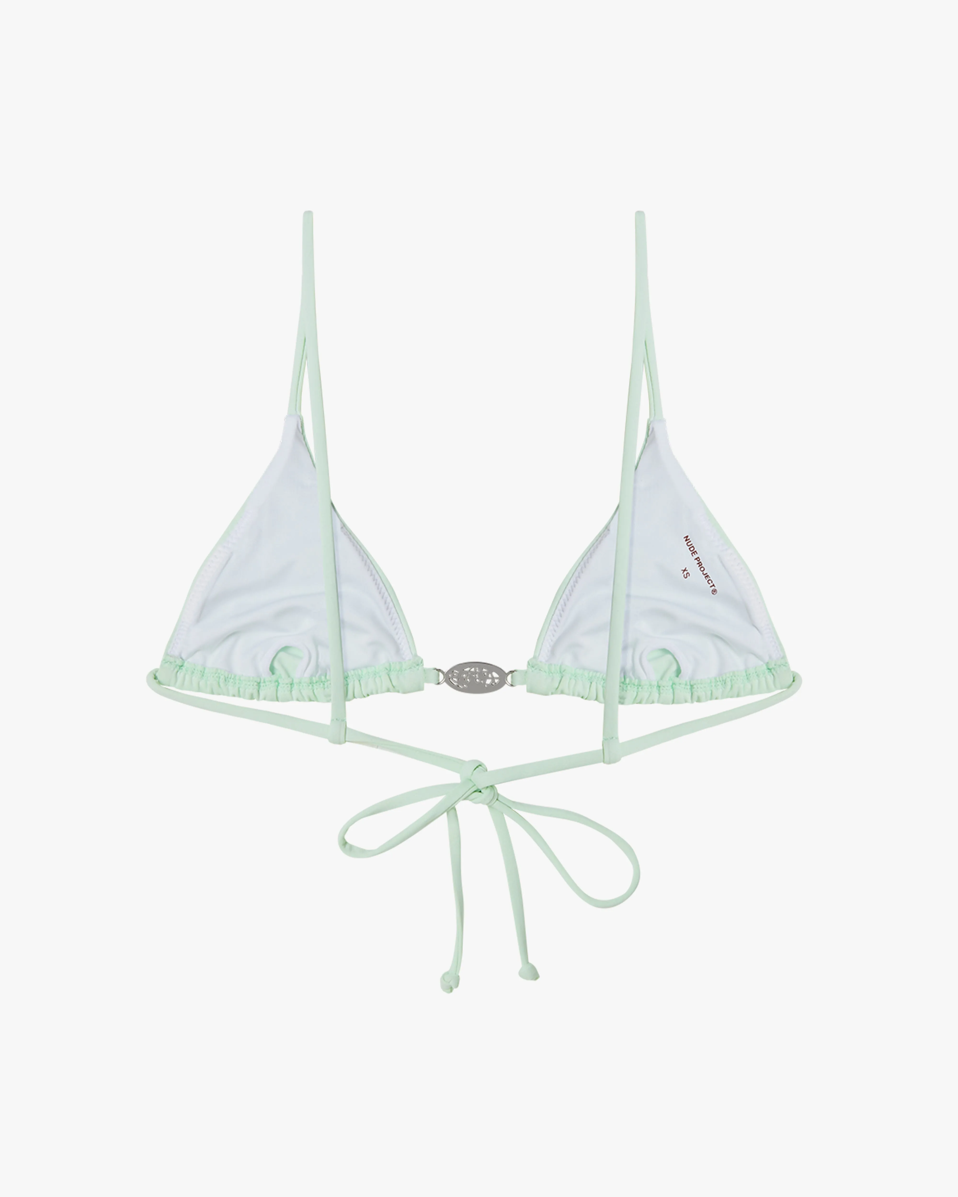 CLASSIC TRIANGLE BIKINI TOP LIME sold by Nude Project product image thumbnail 3