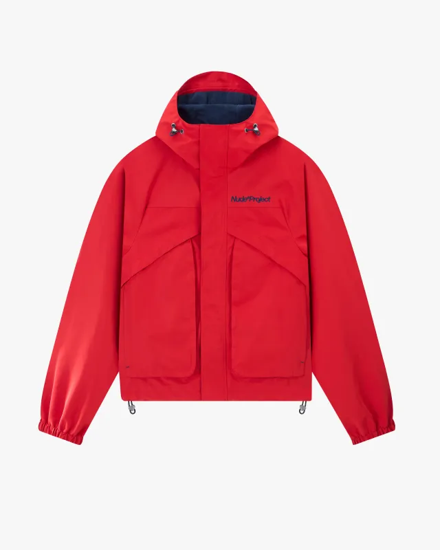 Milestones Windbreaker Jacket Red sold by Nude Project