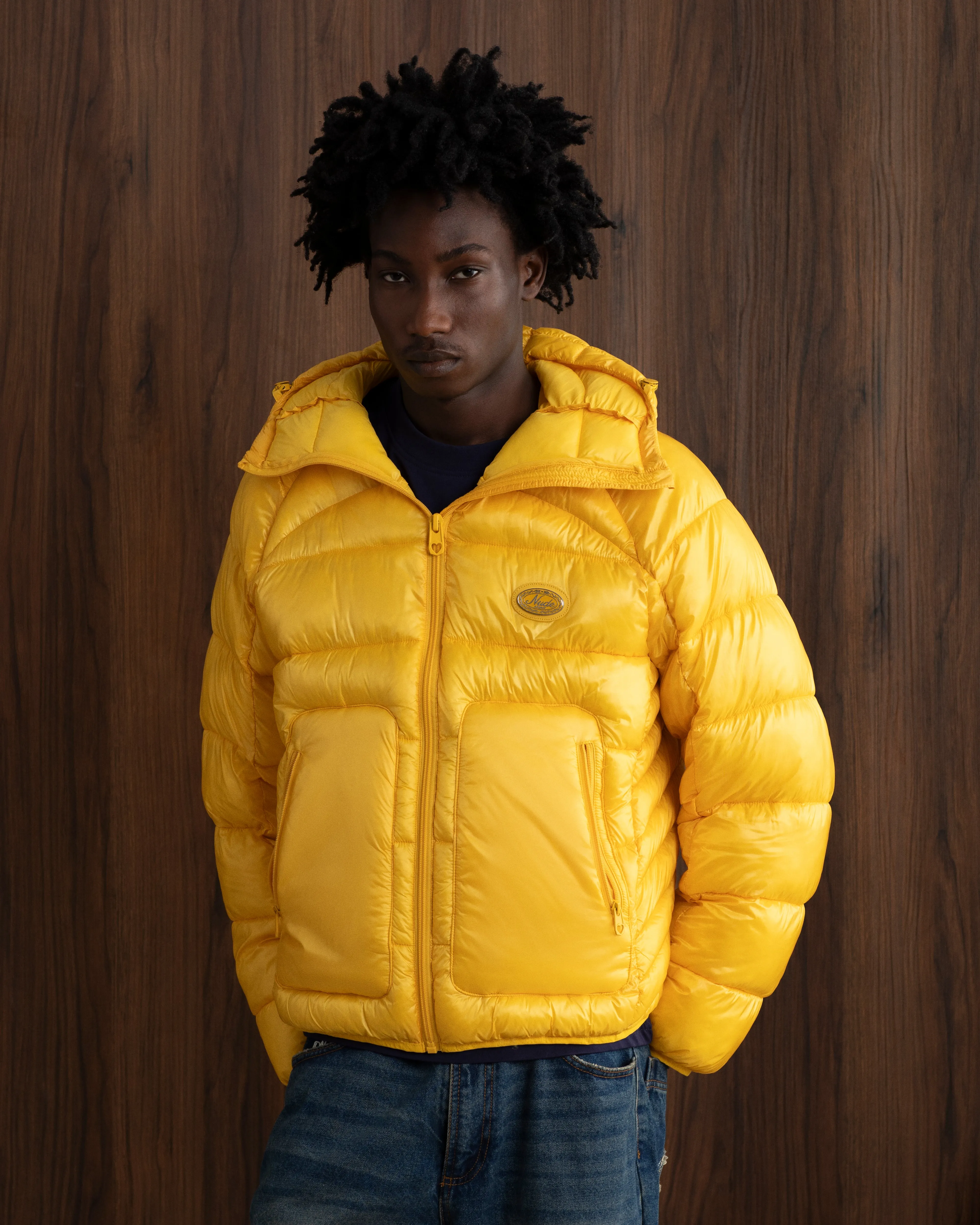 Iconic Puffer Jacket Yellow sold by Nude Project product image thumbnail 2