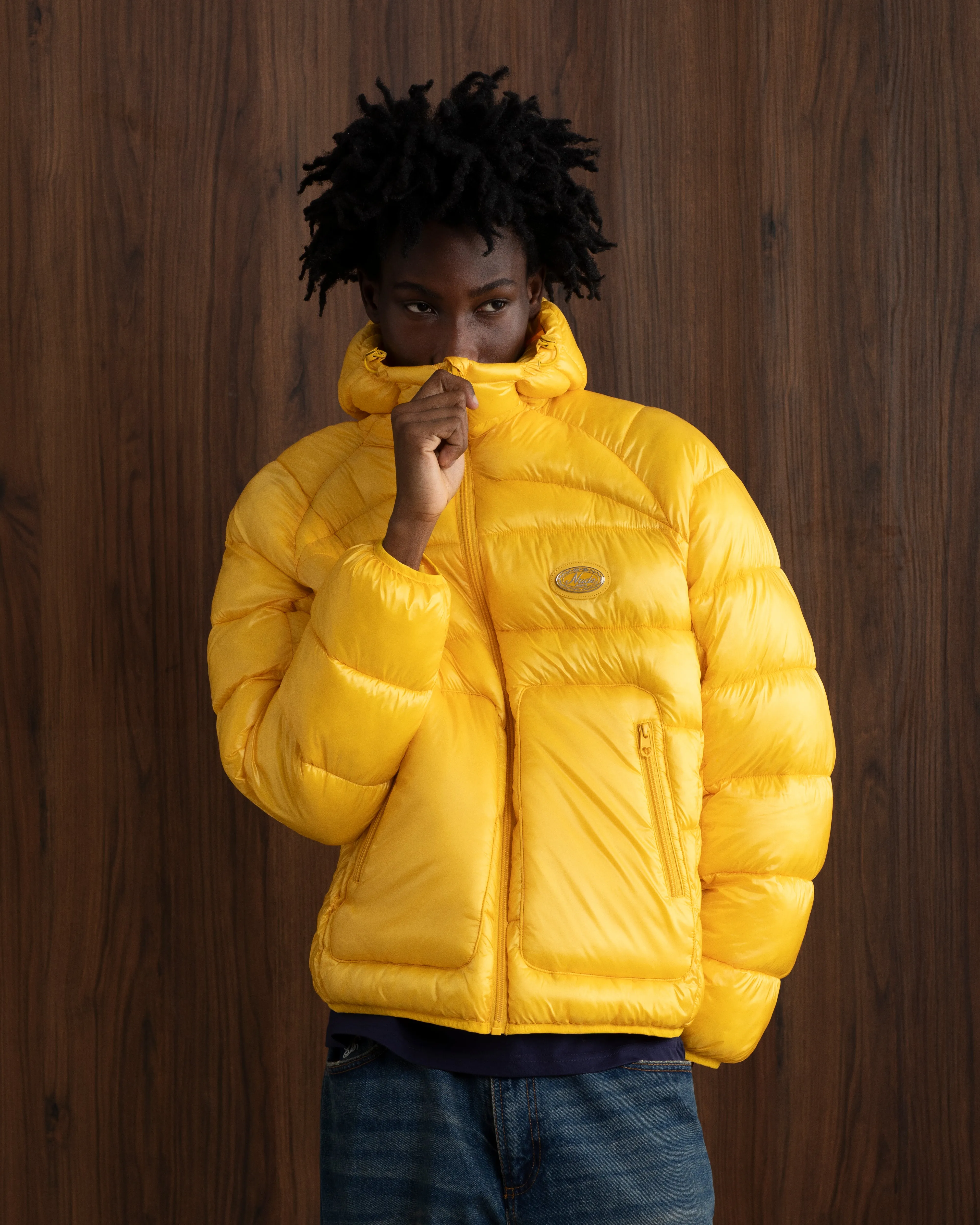 Iconic Puffer Jacket Yellow sold by Nude Project product image thumbnail 5