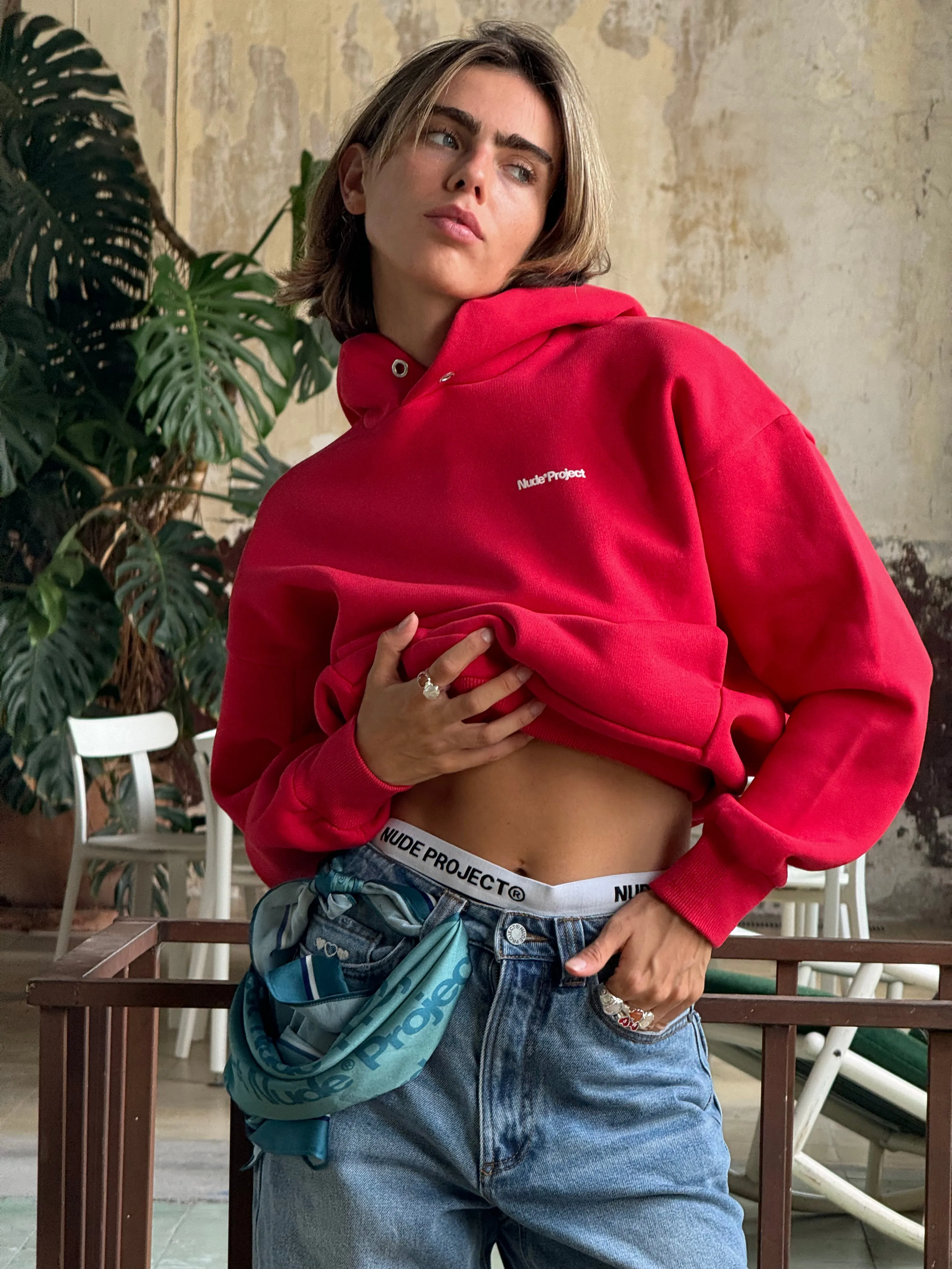 Origins Hoodie Red sold by Nude Project product image thumbnail 3