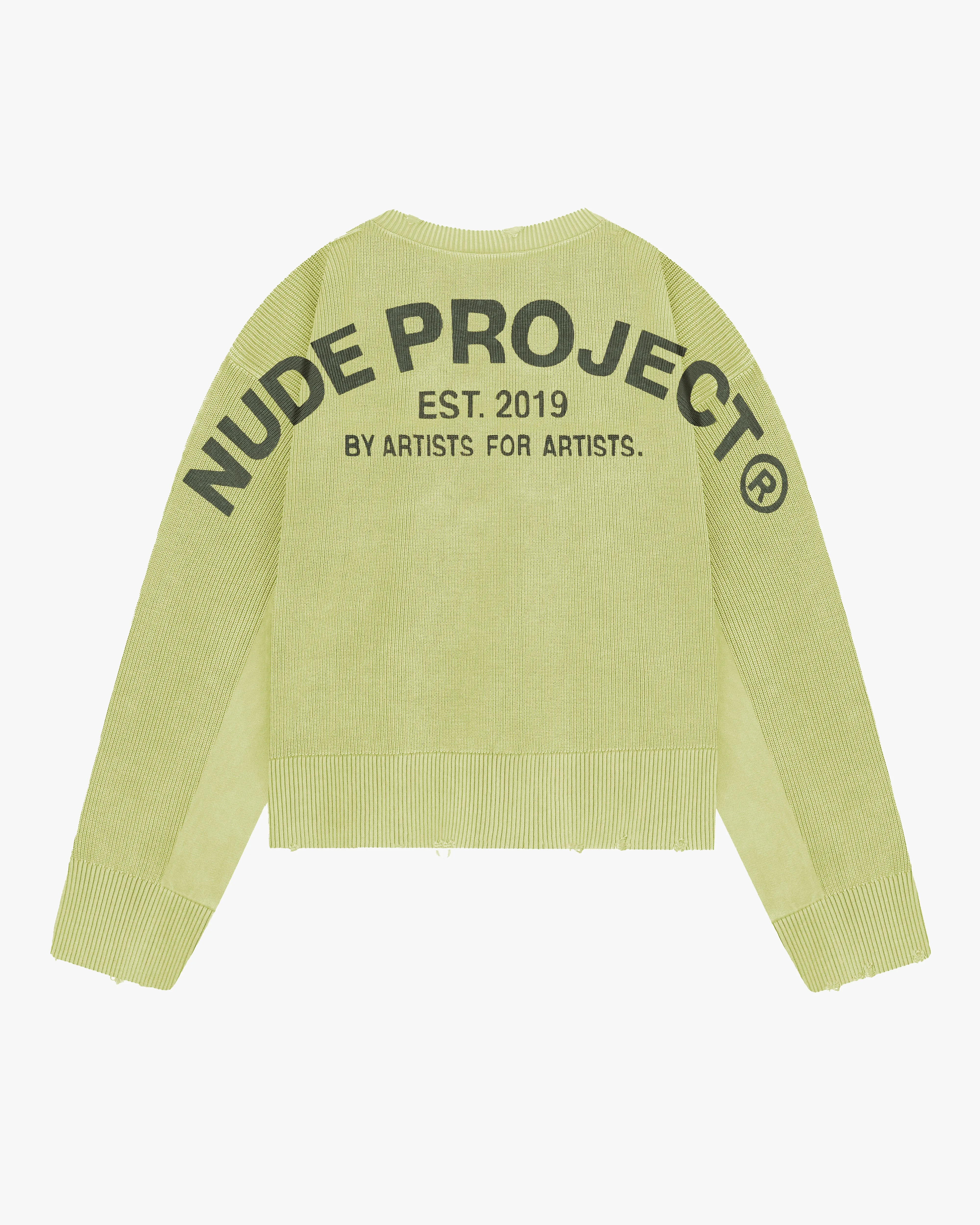 Perfect Cropped Knit Sweater Lime sold by Nude Project