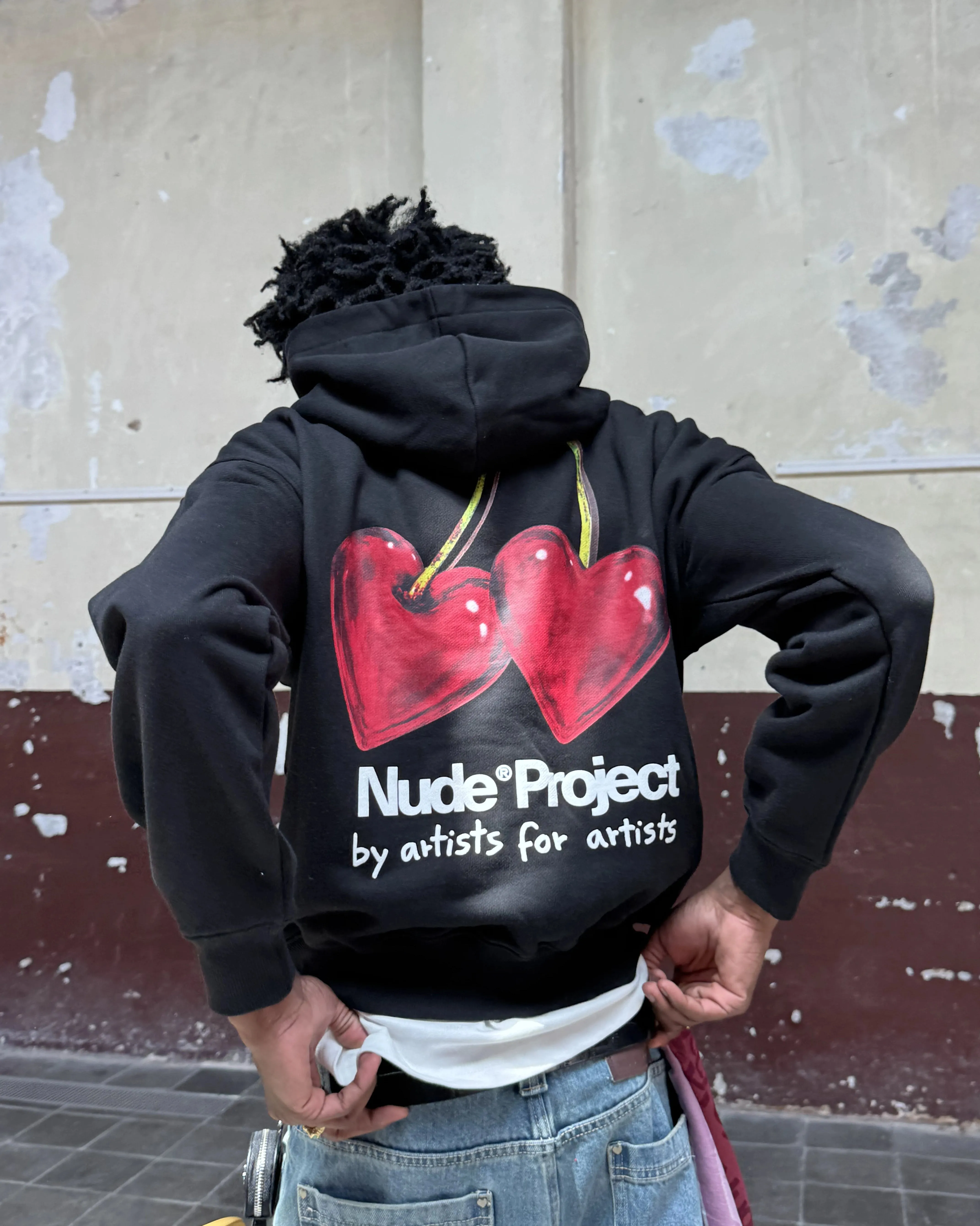 Juicy Cherry Hoodie Black sold by Nude Project product image thumbnail 4