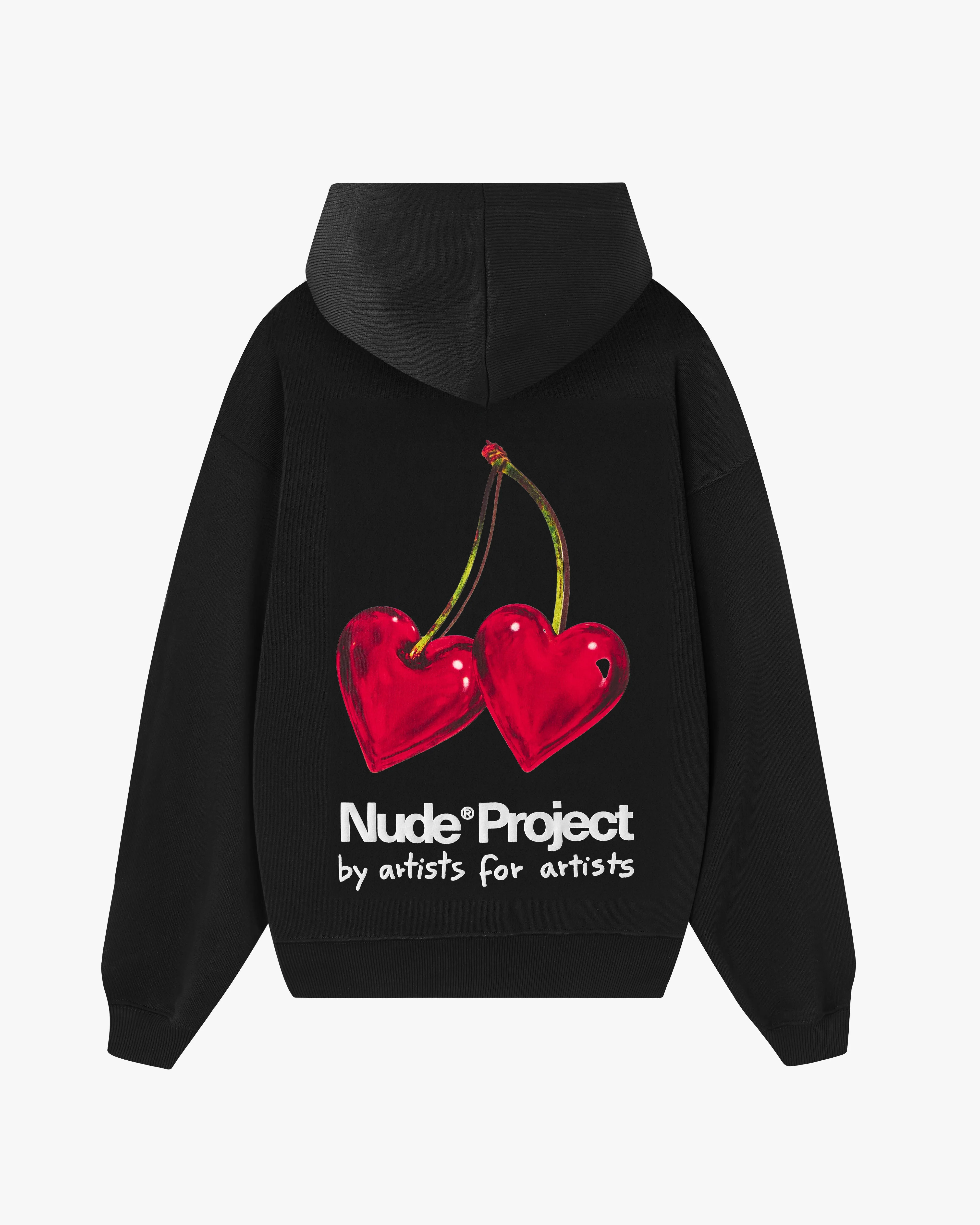 Juicy Cherry Hoodie Black sold by Nude Project