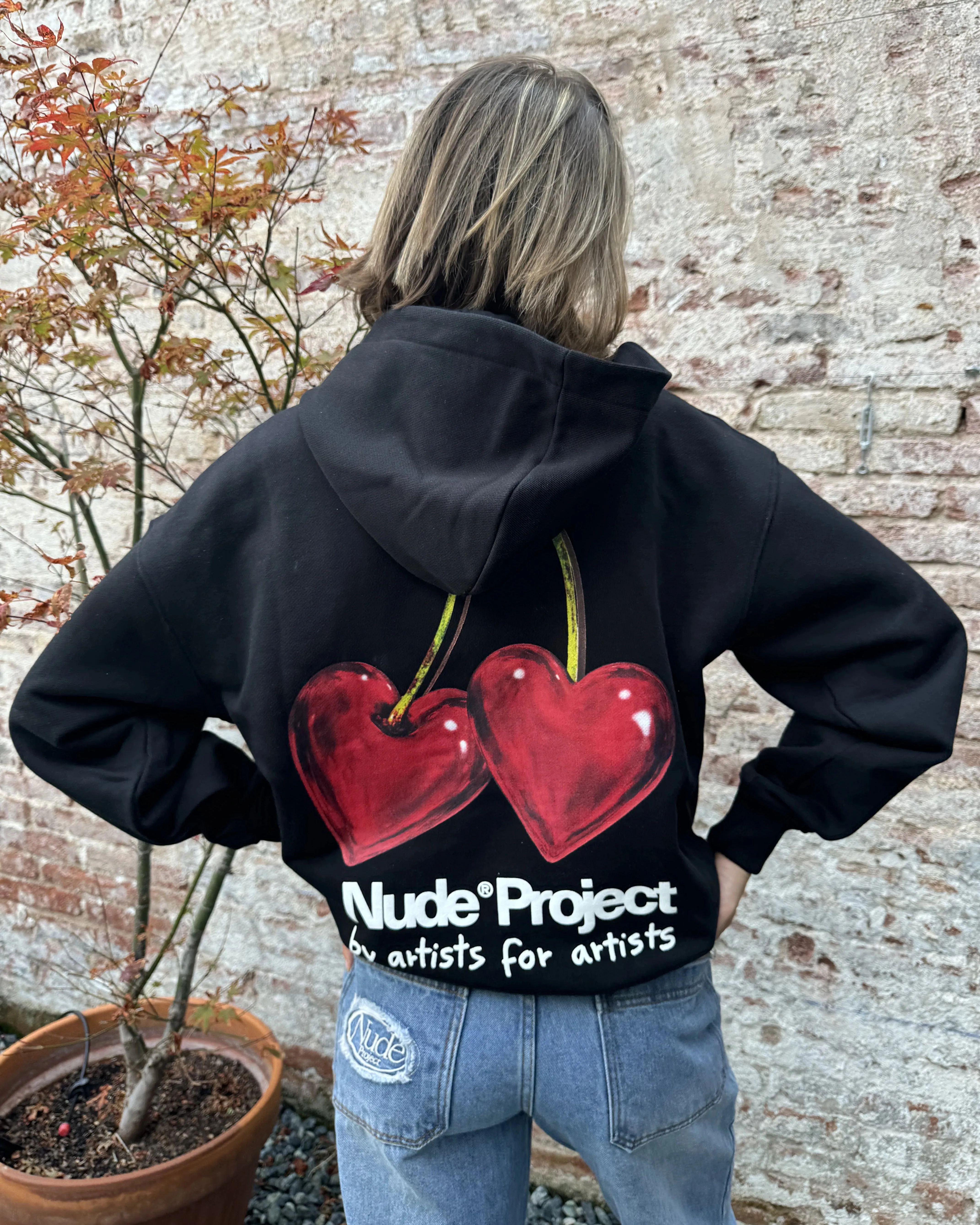 Juicy Cherry Hoodie Black sold by Nude Project product image thumbnail 5