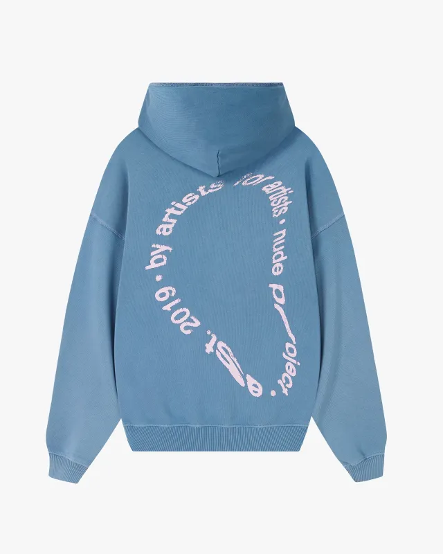 Gallery Hoodie Stone Blue sold by Nude Project