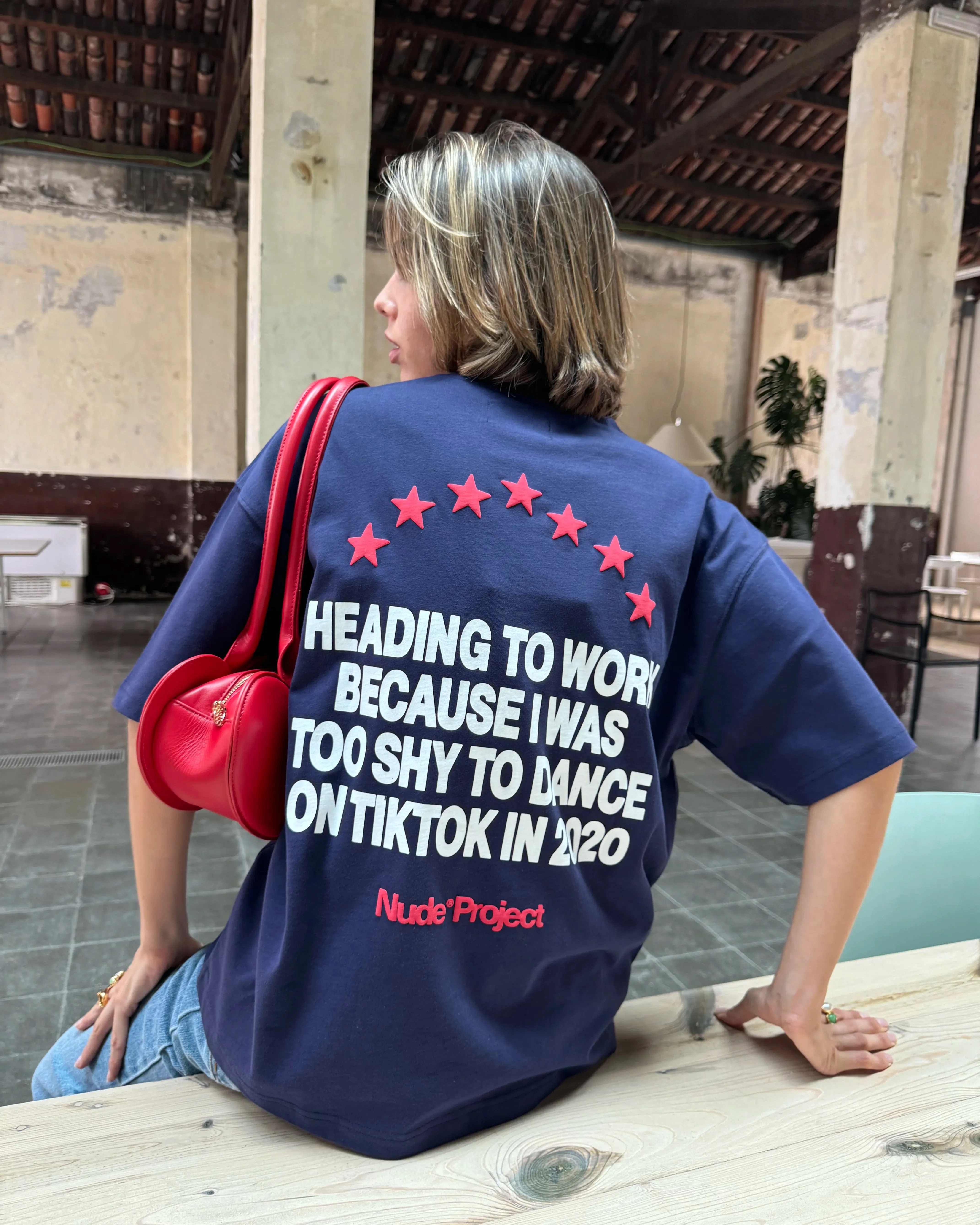 9-5 Tee Navy sold by Nude Project product image thumbnail 2