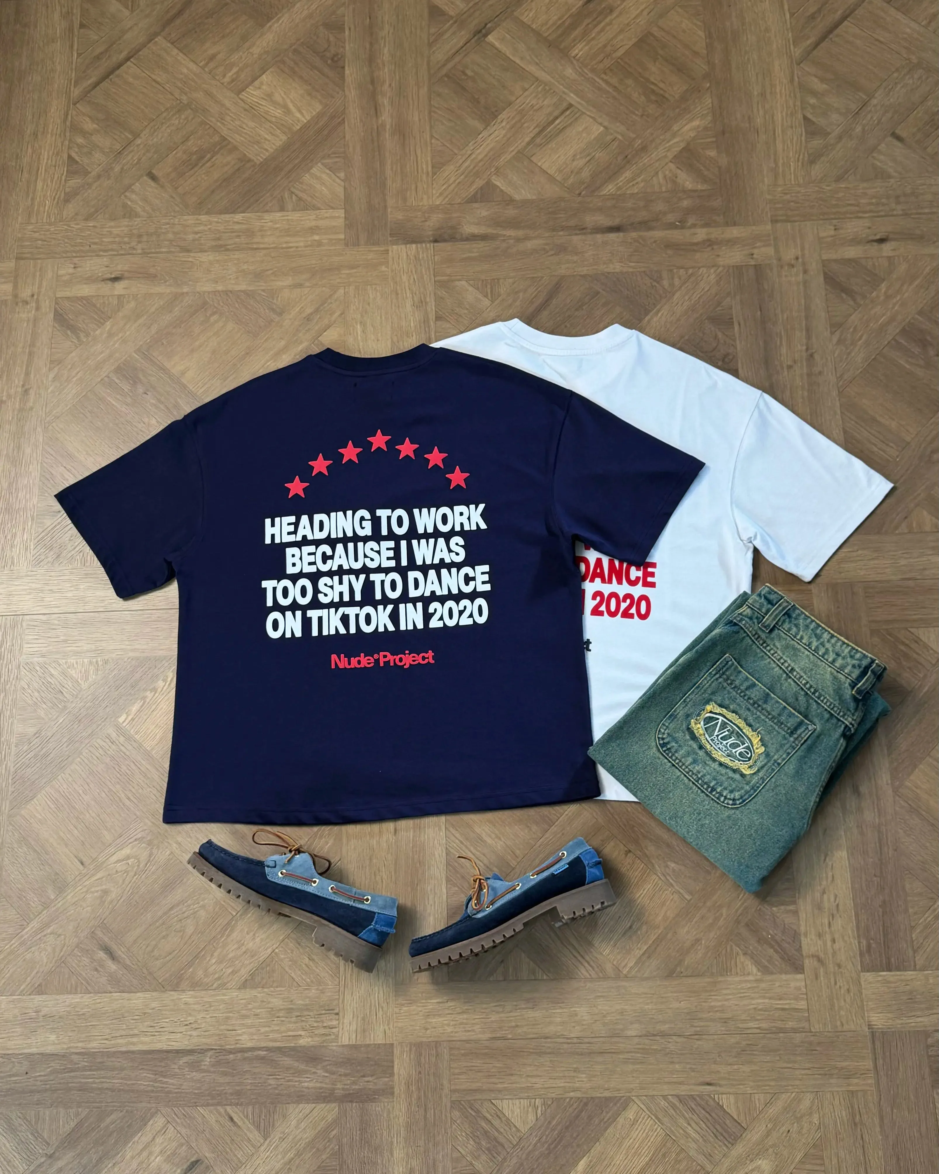 9-5 Tee Navy sold by Nude Project product image thumbnail 5