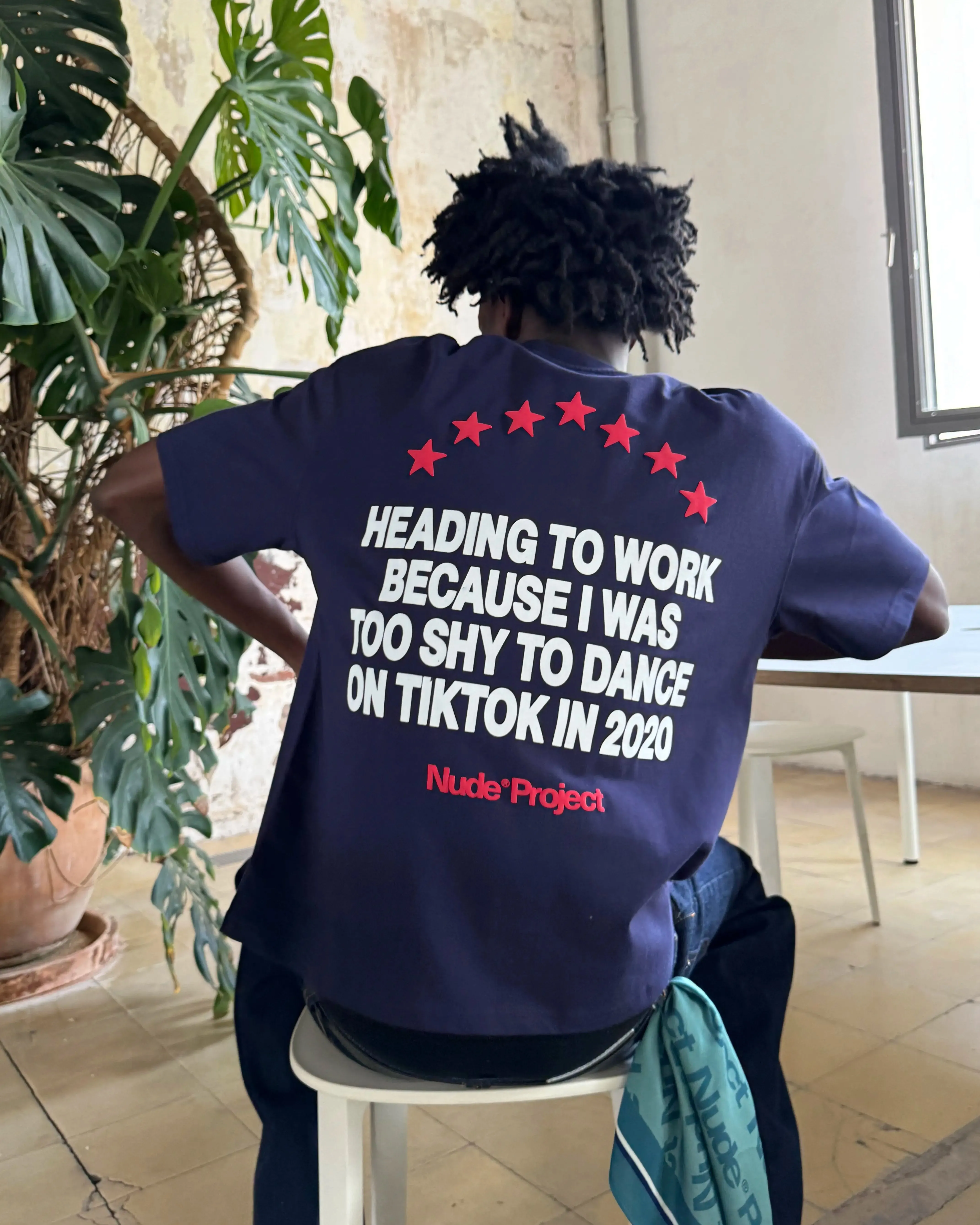 9-5 Tee Navy sold by Nude Project product image thumbnail 3