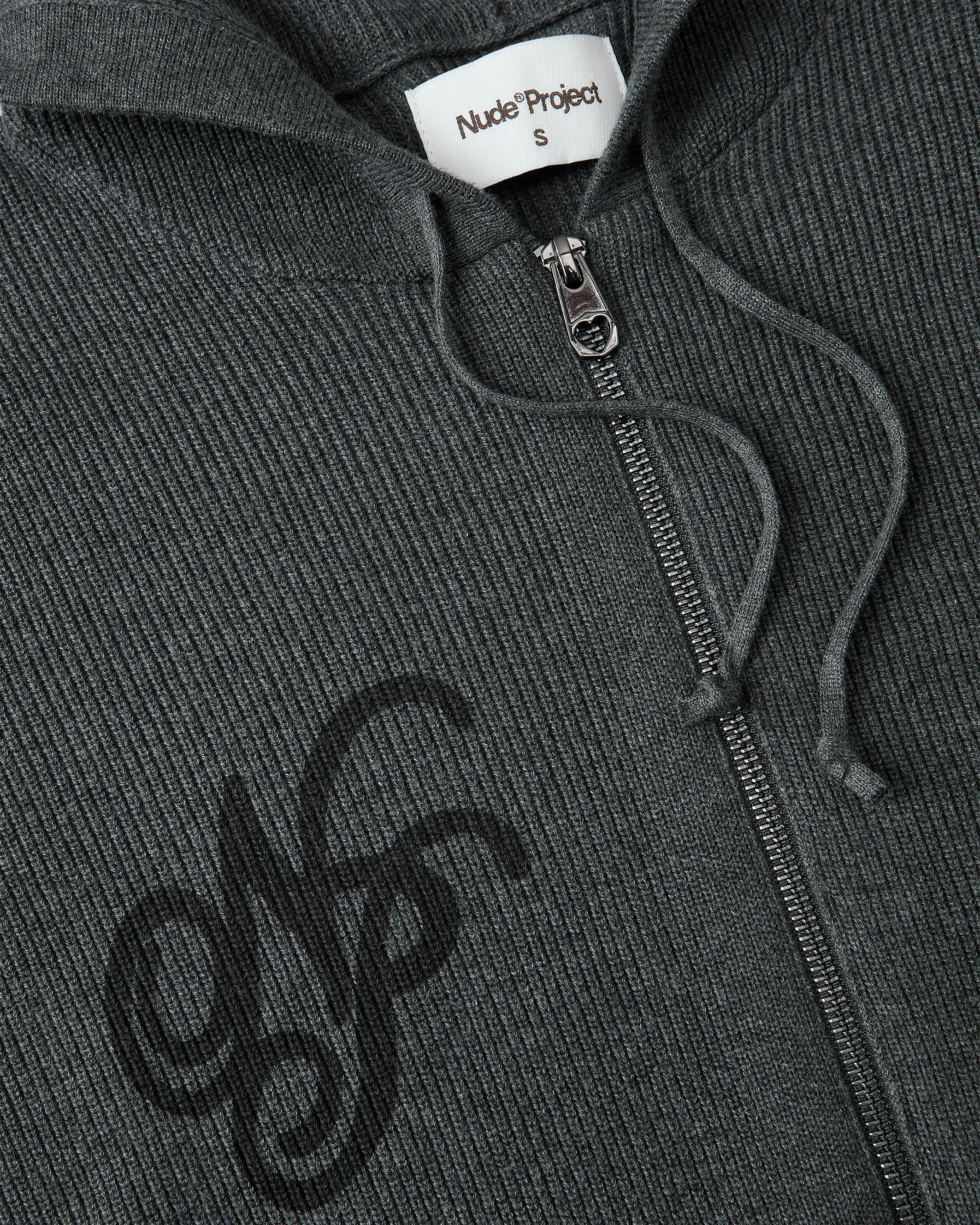 Besito Knit Zip-Up Hoodie Ash sold by Nude Project product image thumbnail 3