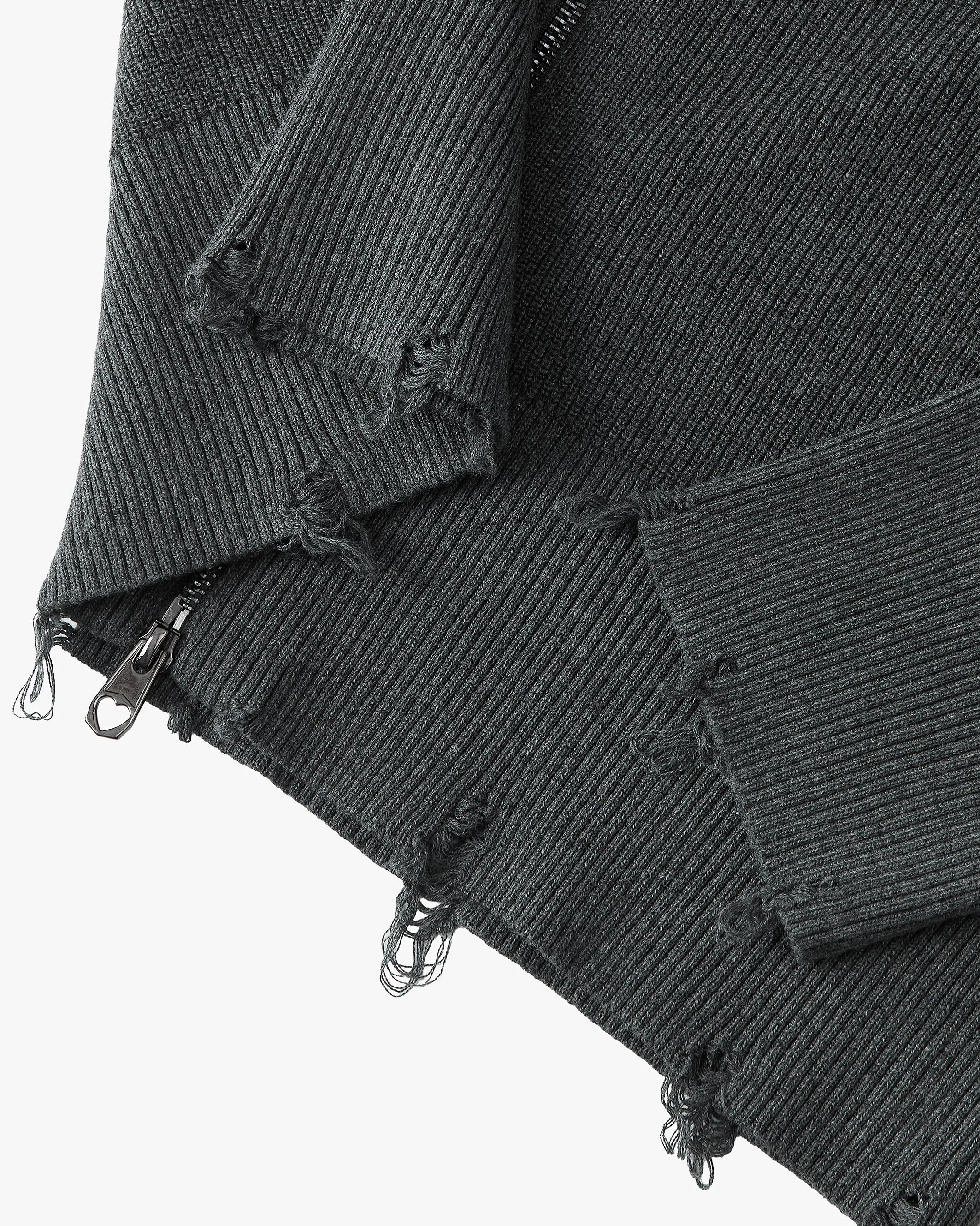 Besito Knit Zip-Up Hoodie Ash sold by Nude Project product image thumbnail 4