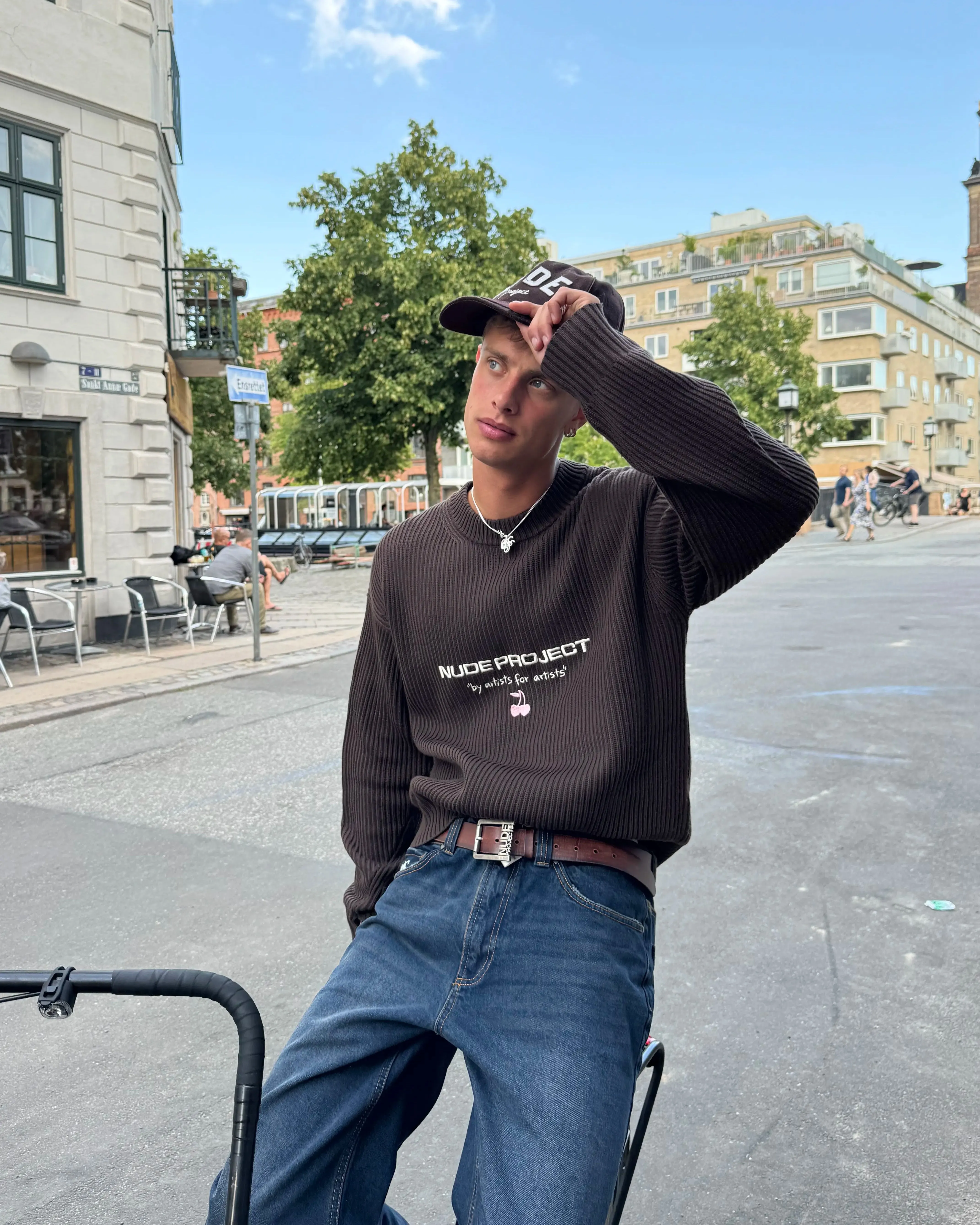 Wavy Knit Sweater Brown sold by Nude Project product image thumbnail 3